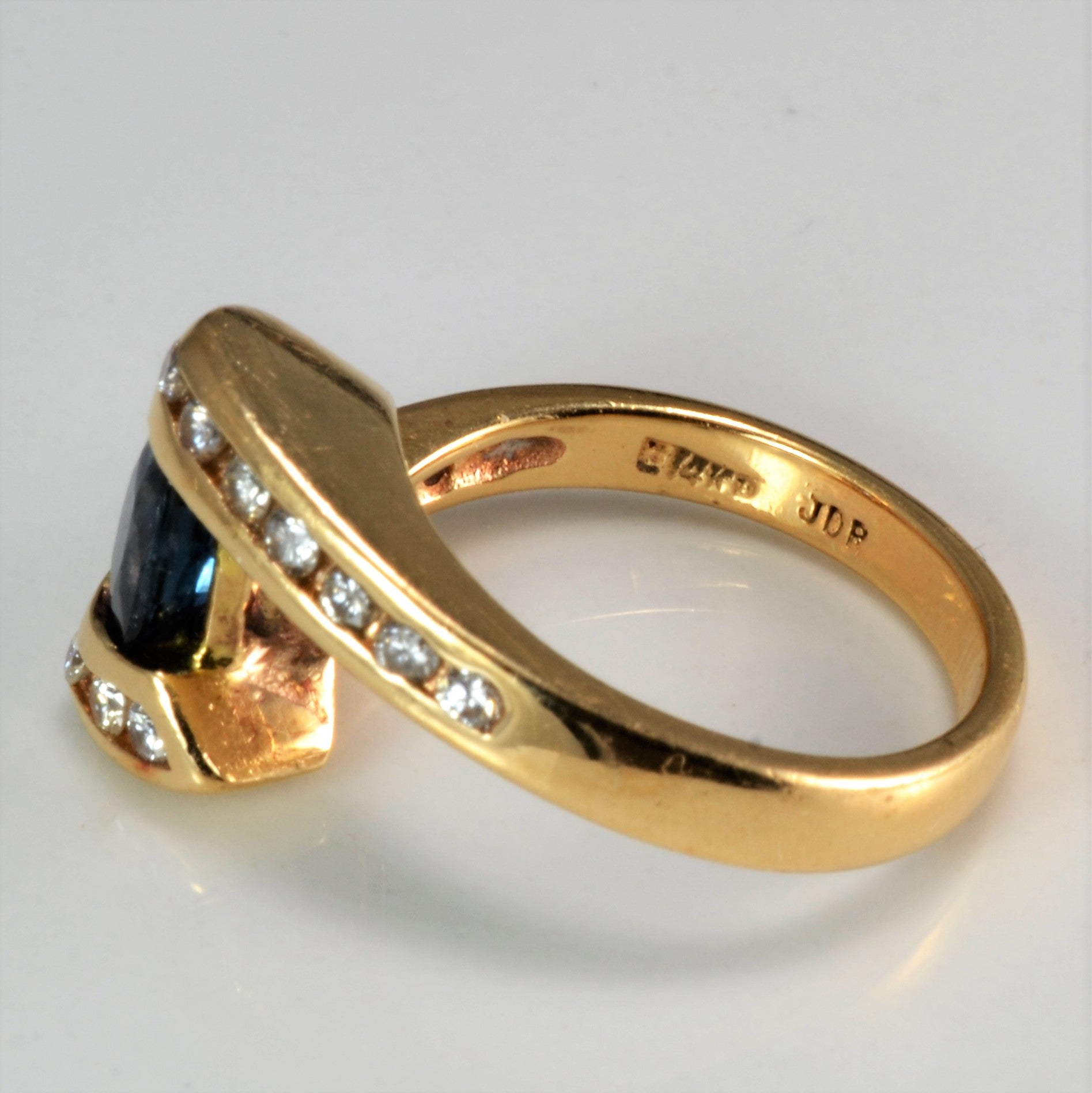 Bypass Diamond & Sapphire Ring | 0.40 ctw, SZ 6.25 |