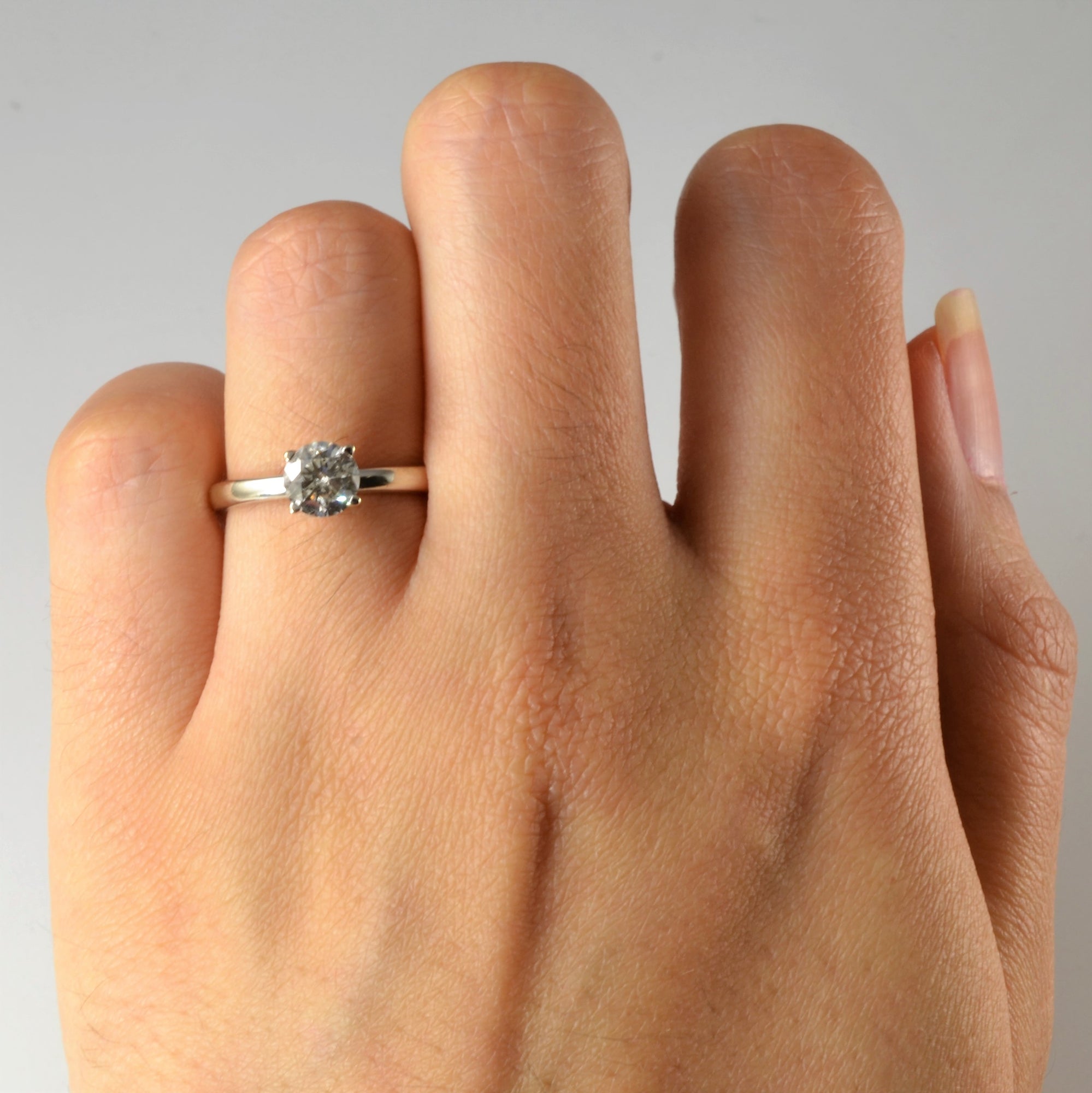 Solitaire Diamond Engagement Ring | 0.71ct | SZ 5 |