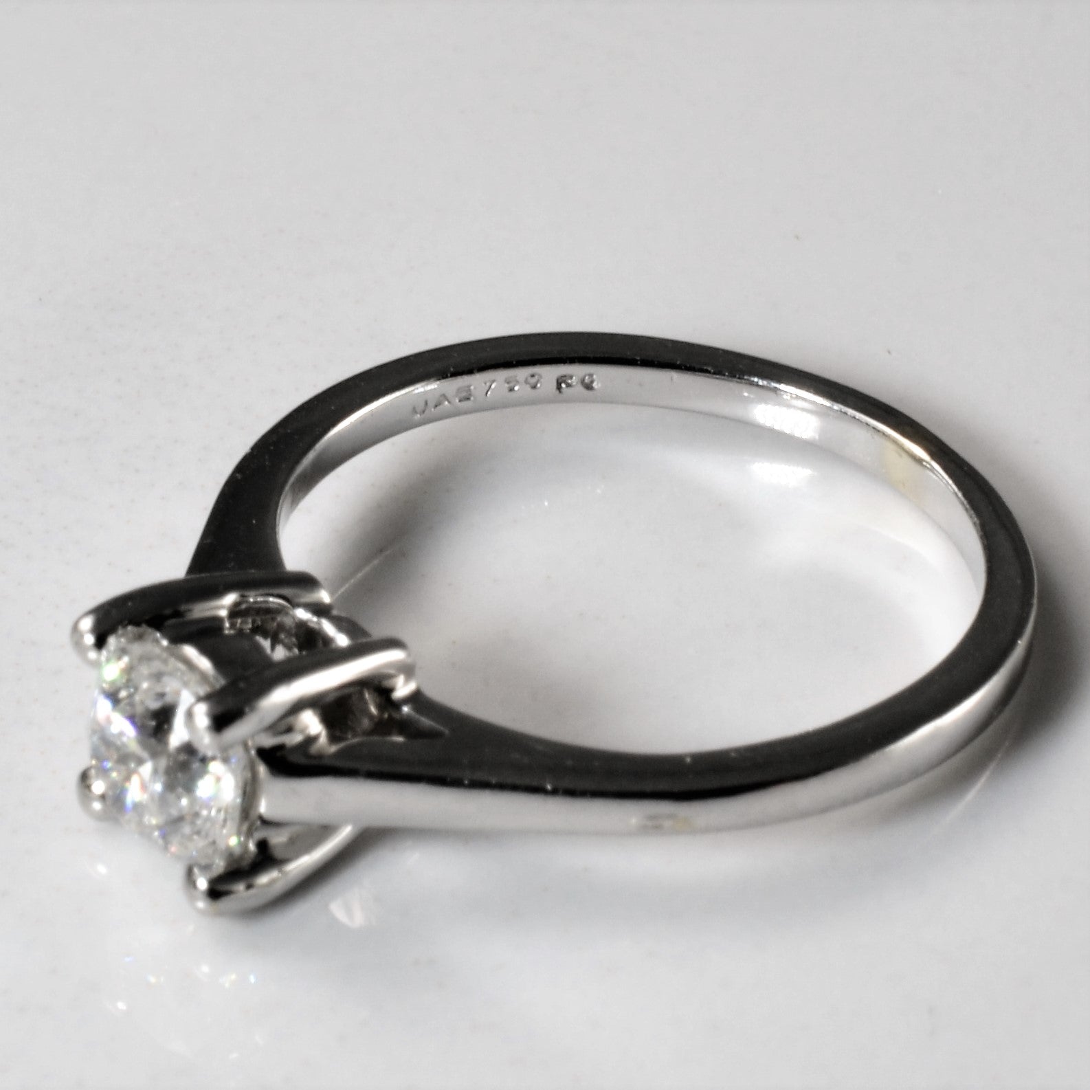 Solitaire Diamond Engagement Ring | 0.46ct | SZ 4.25 |