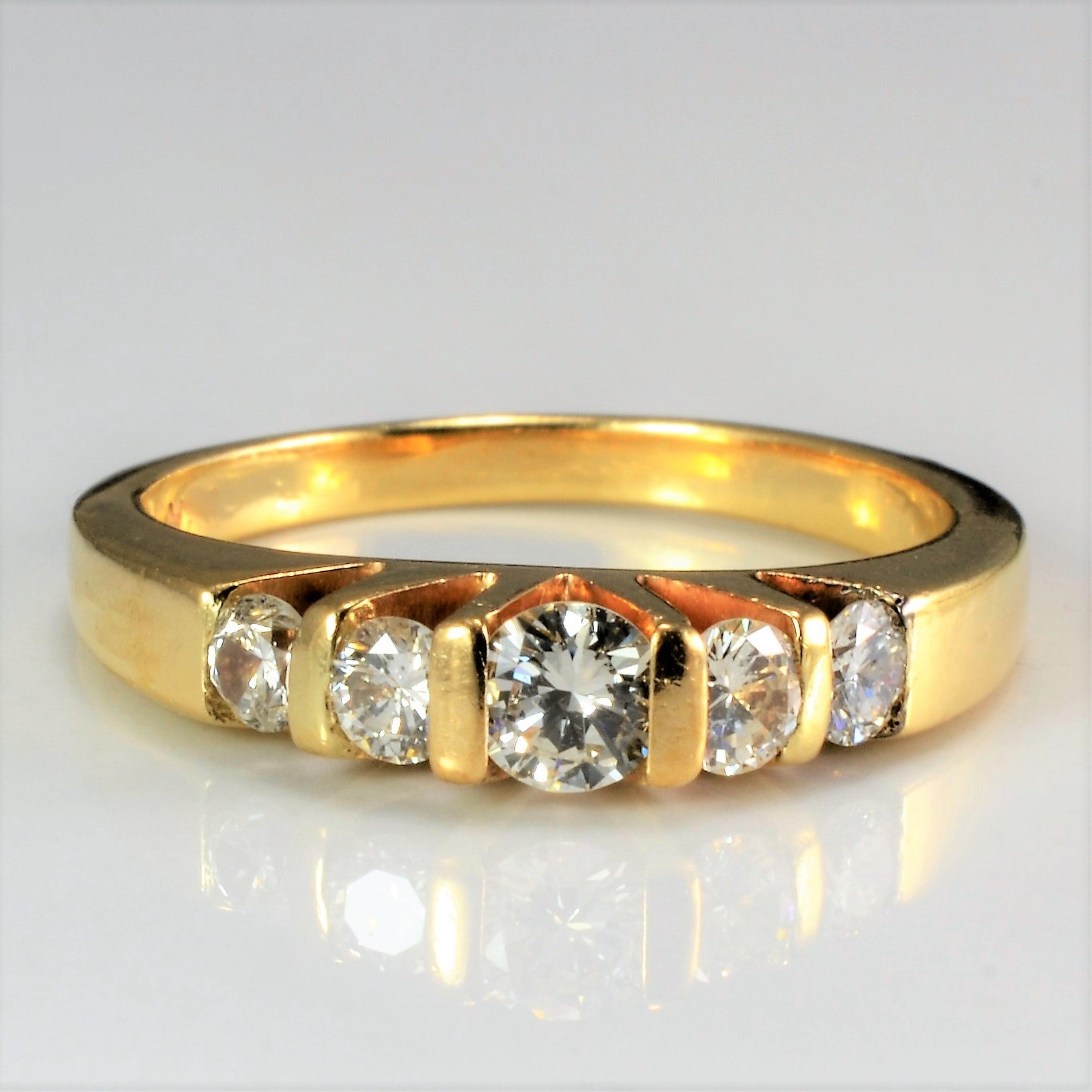 Five Stone Diamond Ladies Ring | 0.48 ctw, SZ 5.25 |