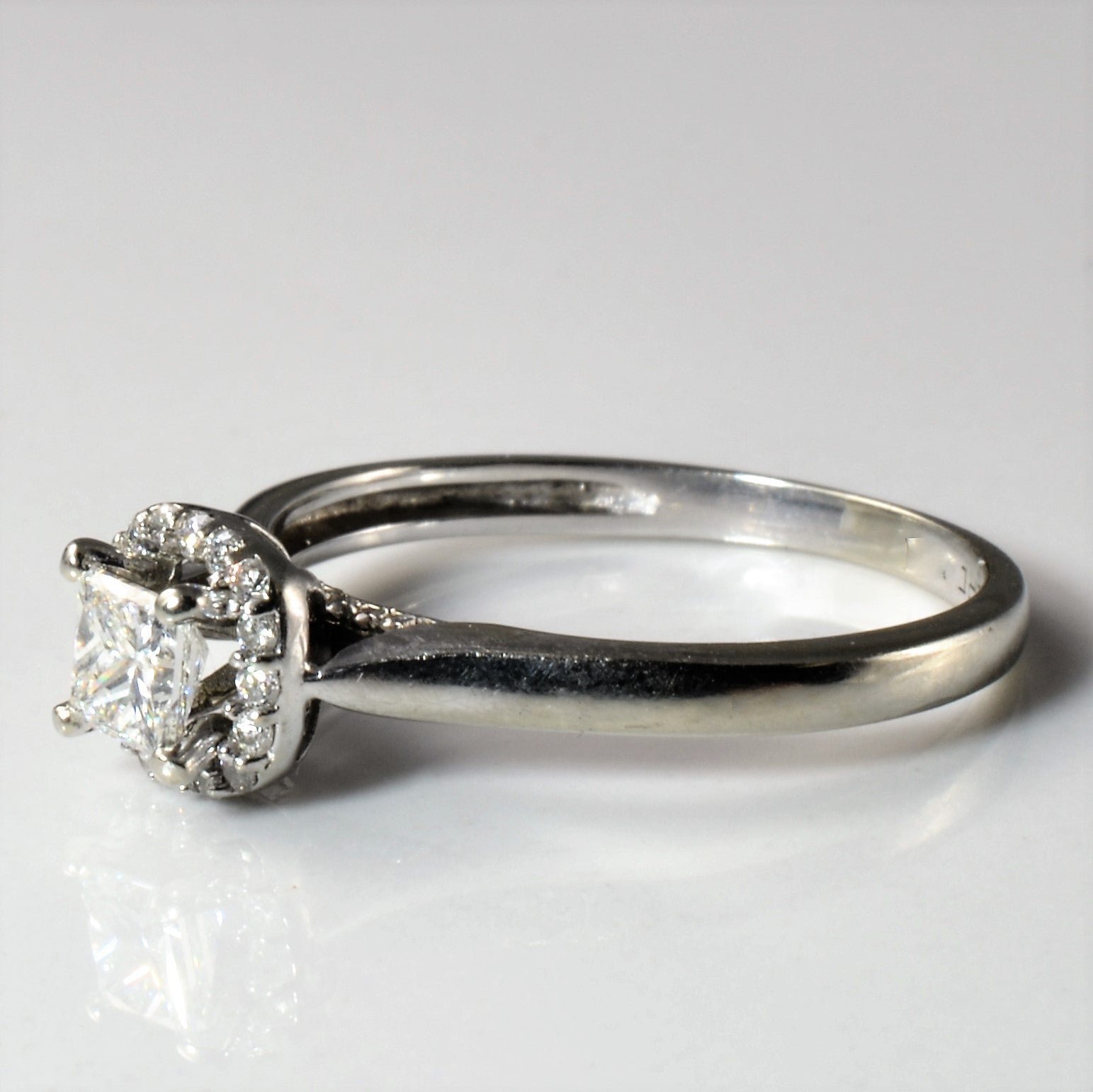 Princess Halo Engagement Ring | 0.50ctw | SZ 7.75 |