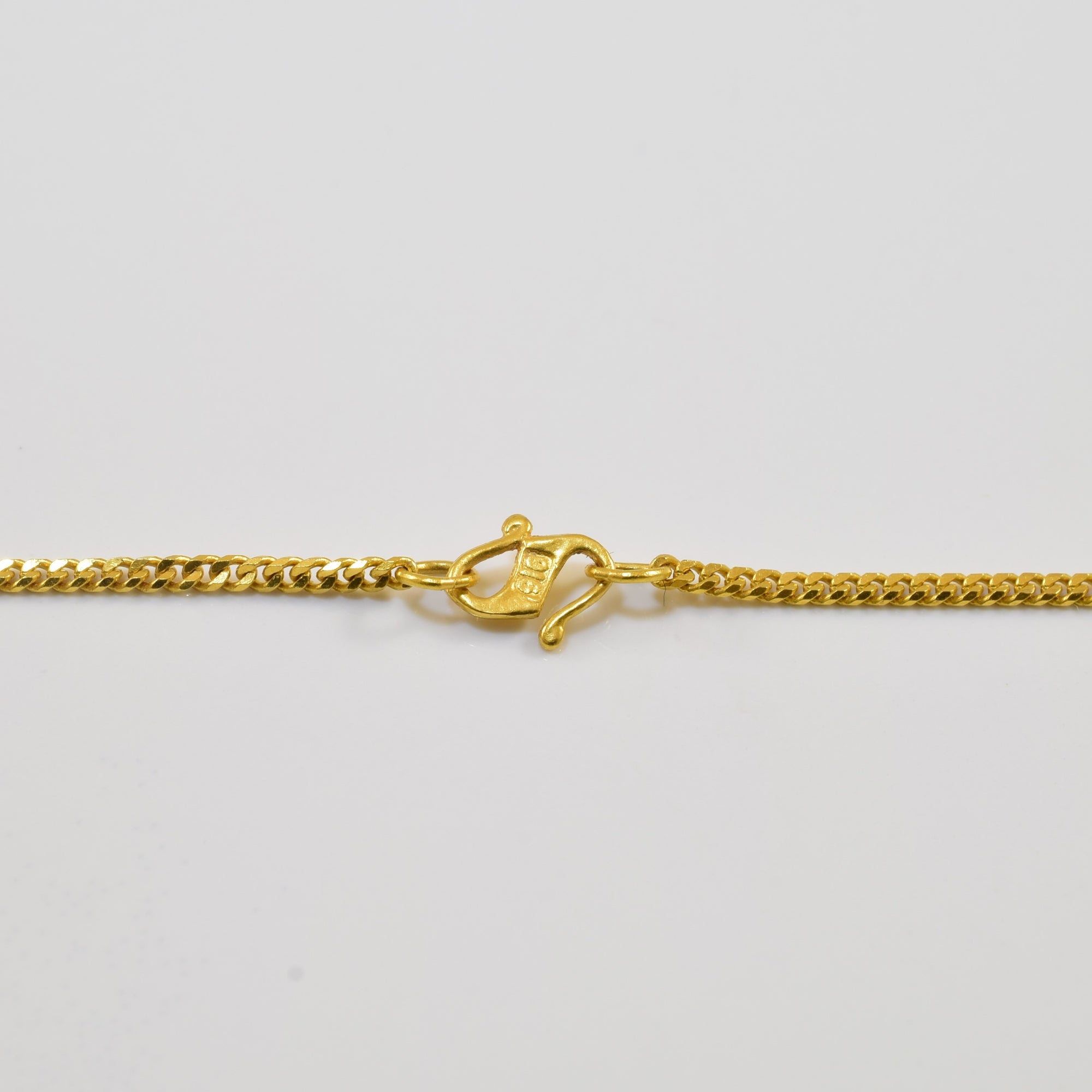 22k Yellow Gold Fine Curb Chain | 16