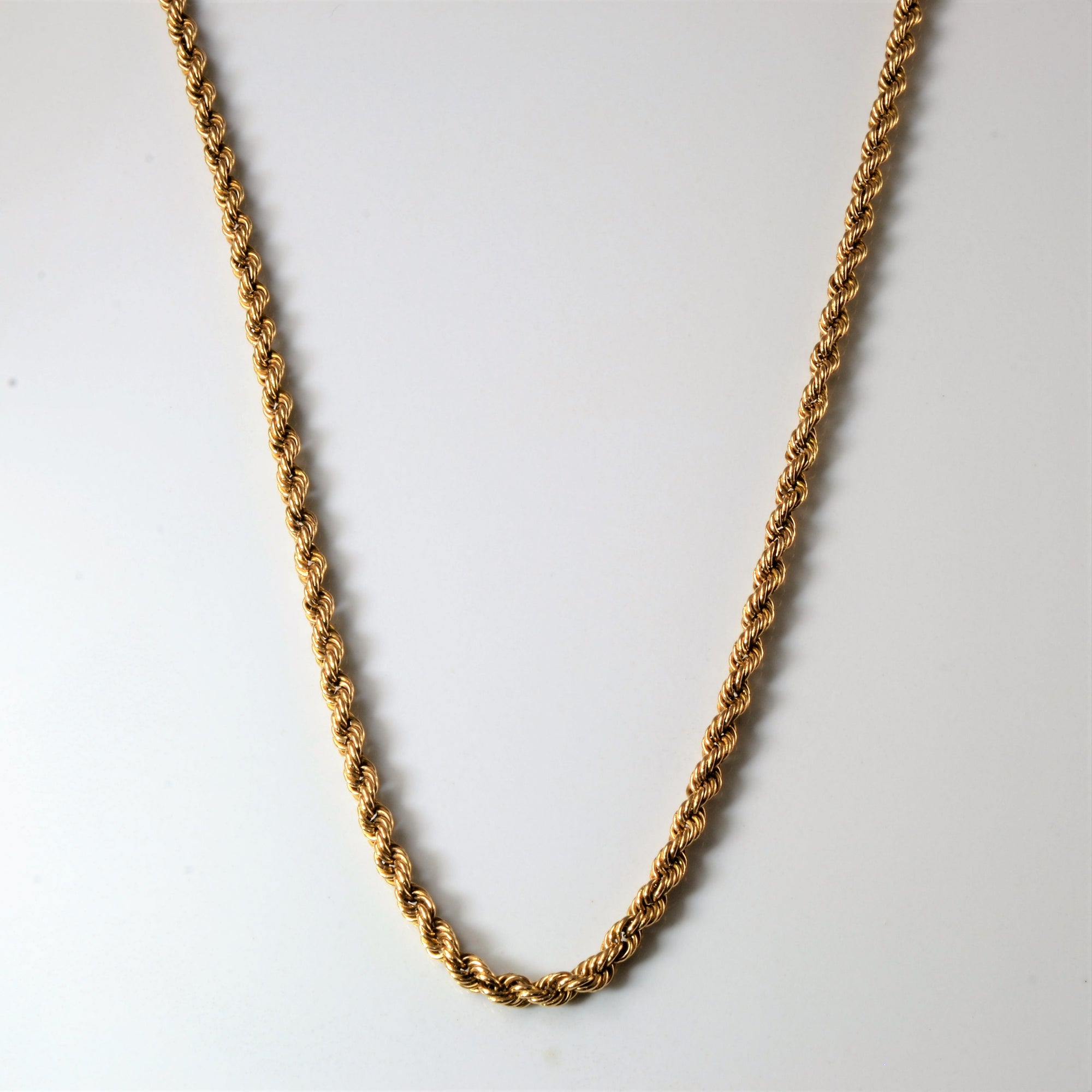 9k Yellow Gold Rope Chain | 20