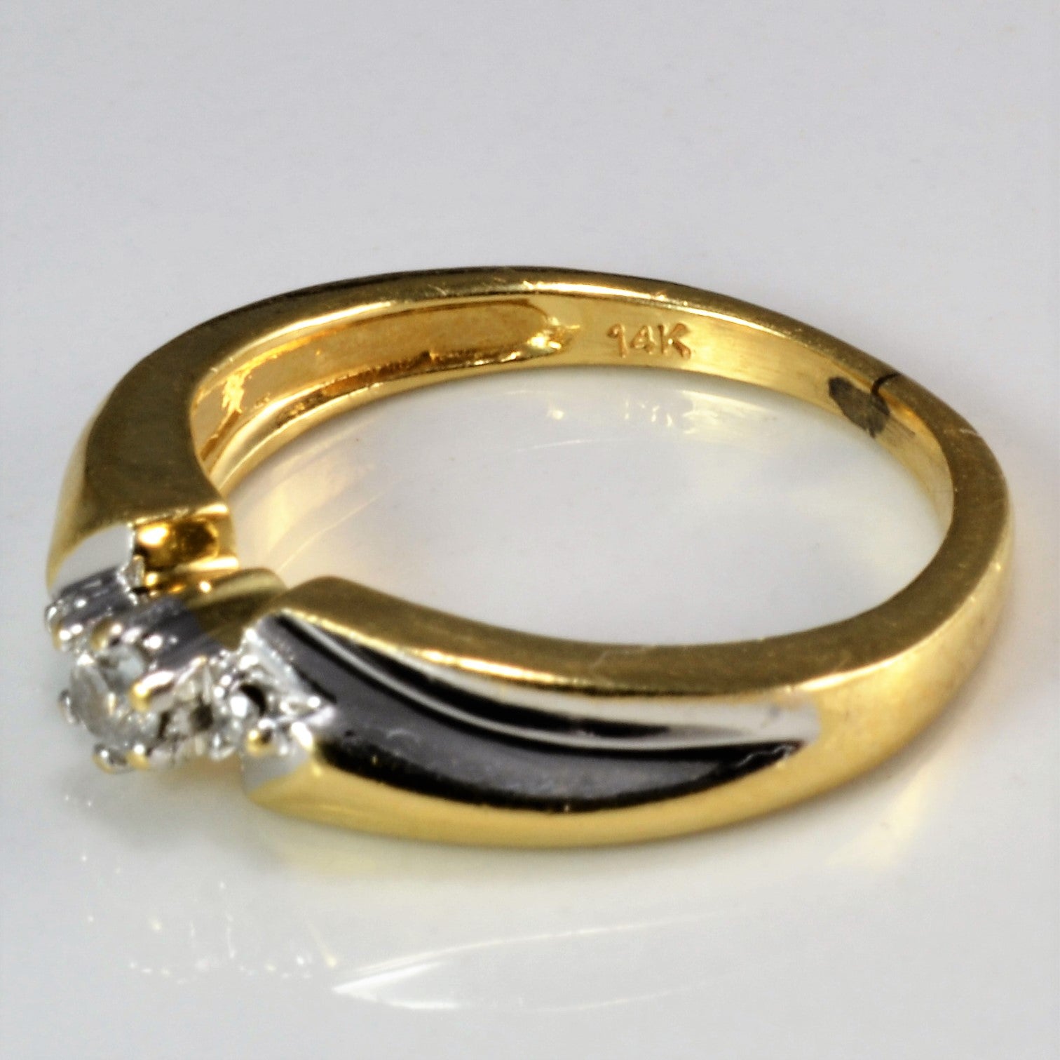 Three Stone Diamond Ring | 0.07 ctw, SZ 4.5 |