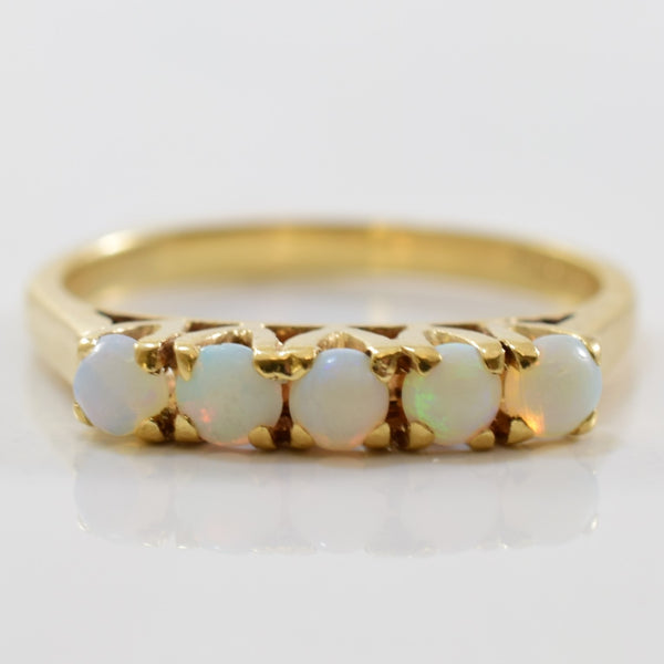 Five Stone Opal Ring | 0.35ctw | SZ 4.5 |