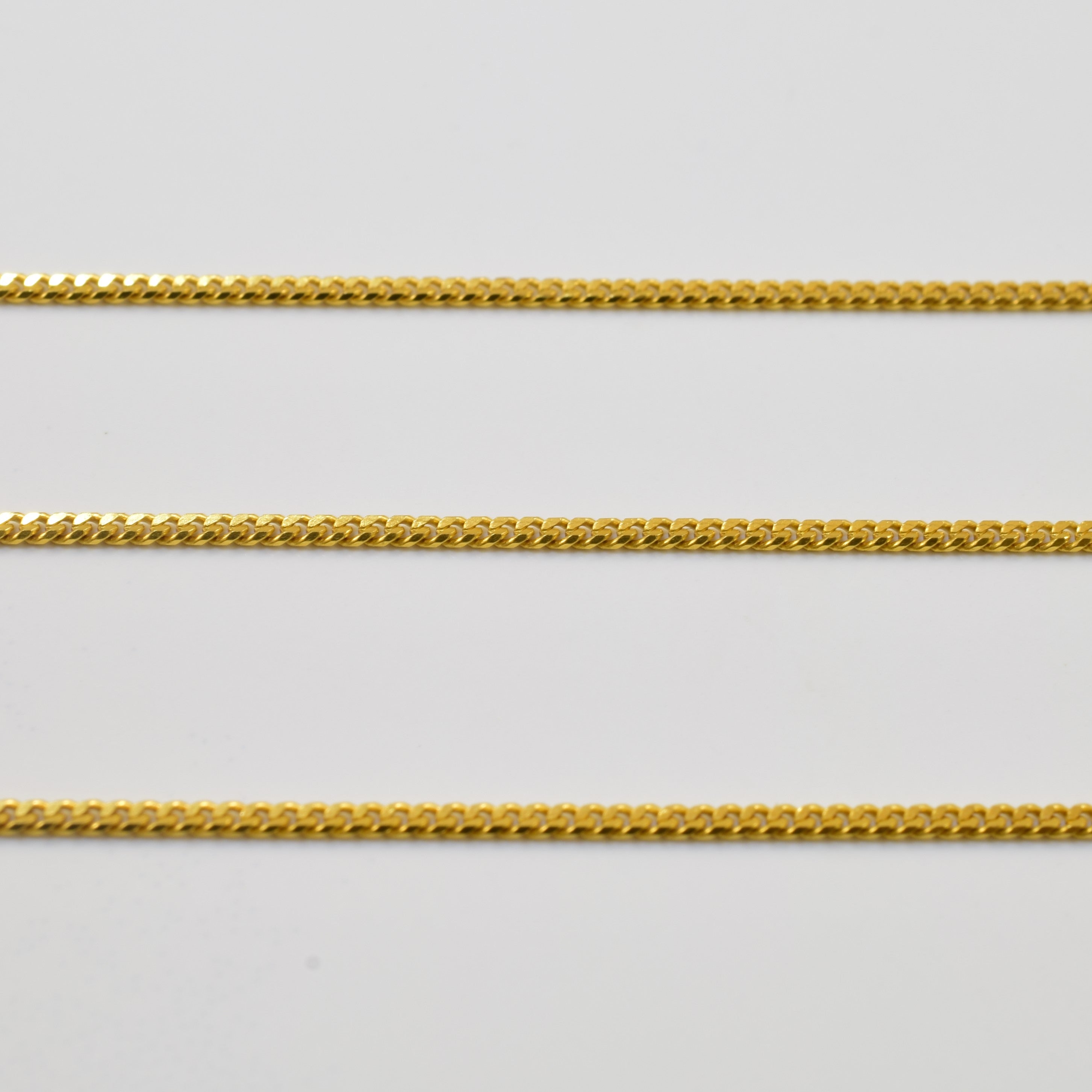 22k Yellow Gold Fine Curb Chain | 16" |