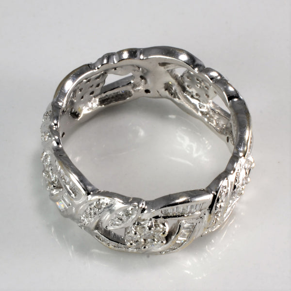 Floral Inspired Multi Diamond Band | 0.80 ctw, SZ 6.5 |