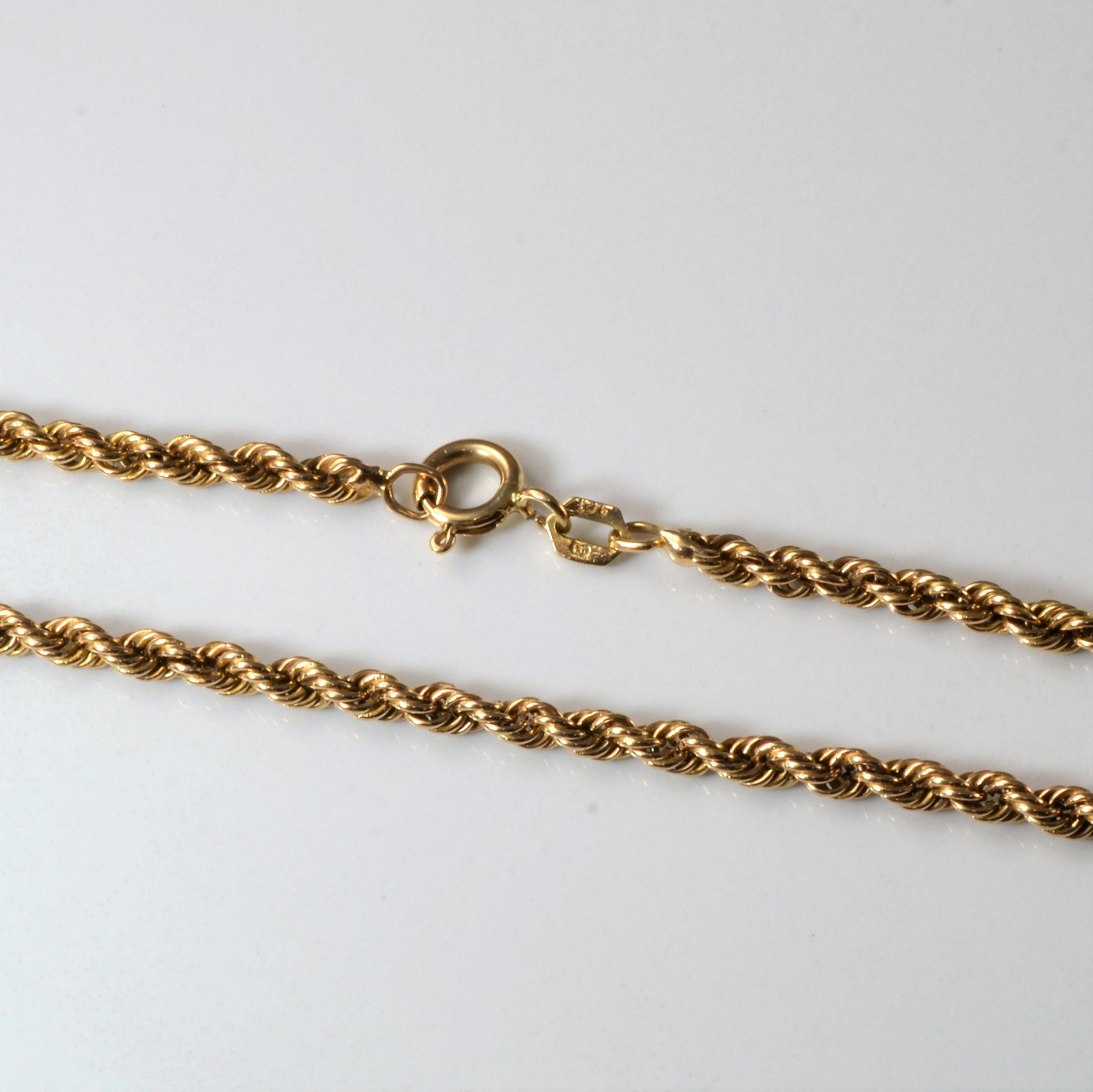 9k Yellow Gold Rope Chain | 20"|