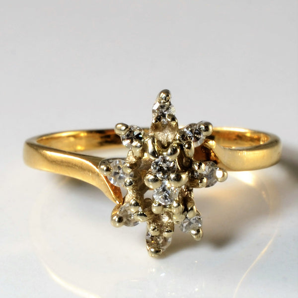 Cluster Set Diamond Ring | 0.10ctw | SZ 5.5 |