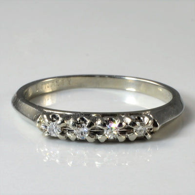 Four Stone Diamond Band | 0.06ctw | SZ 6 |