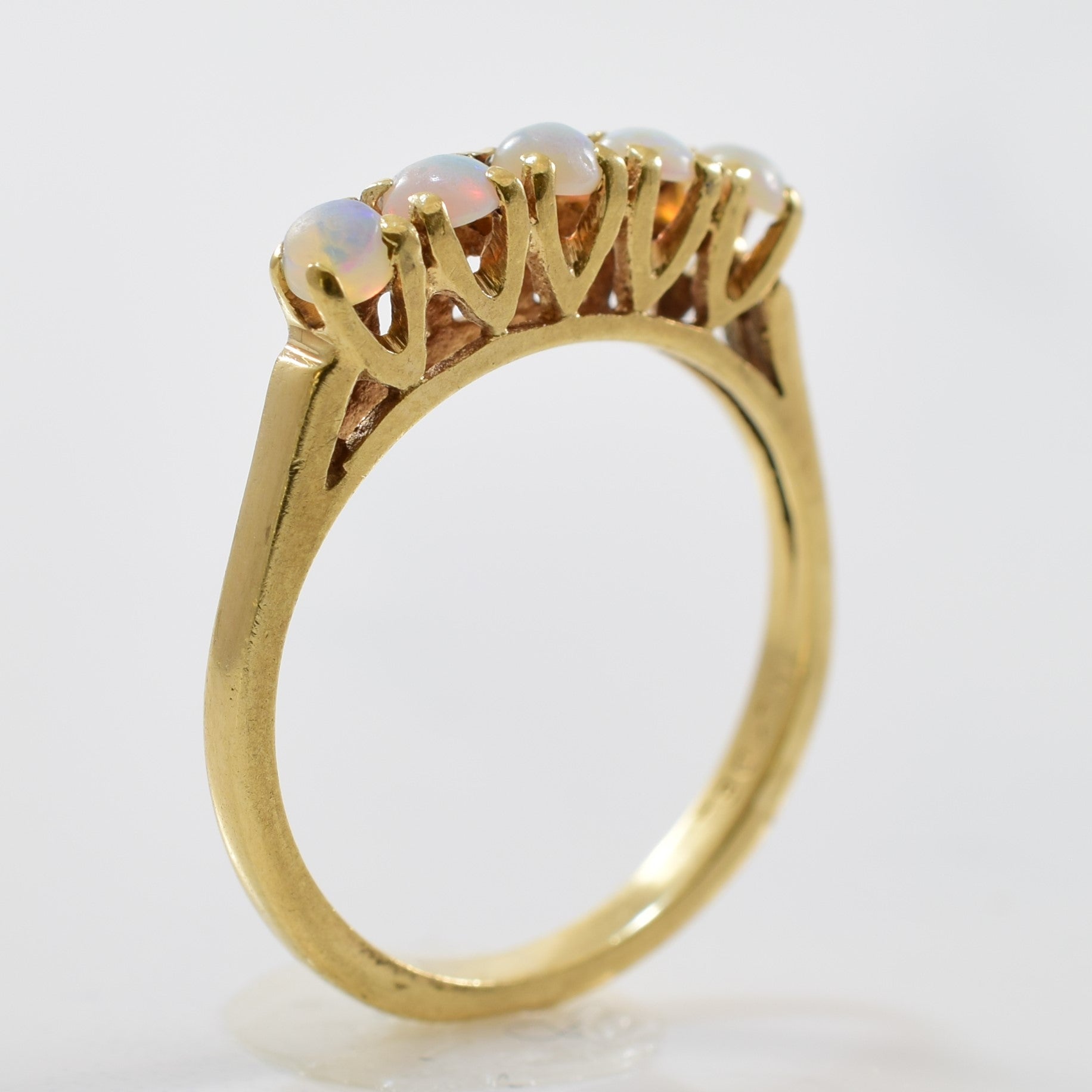Five Stone Opal Ring | 0.35ctw | SZ 4.5 |