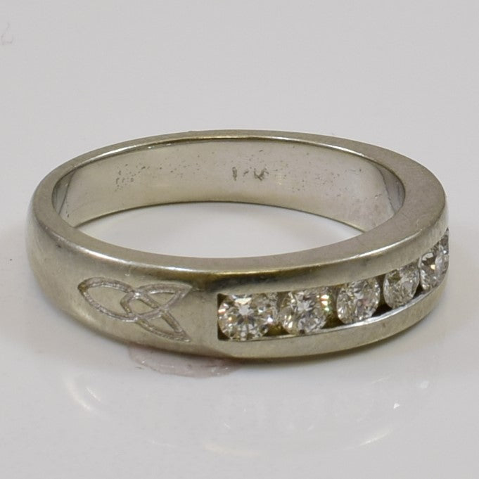 Channel Set Celtic Diamond Band | 0.35ctw | SZ 4.5 |