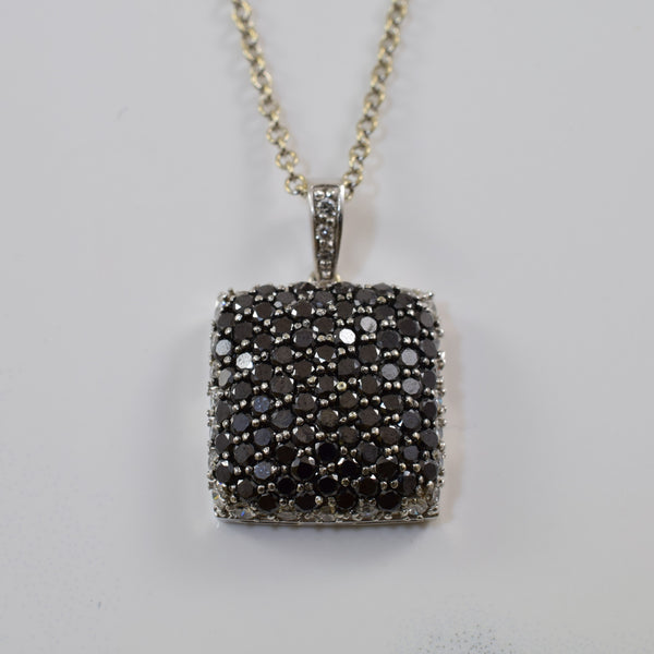 Black Diamond Pave Necklace | 2.08ctw | 18