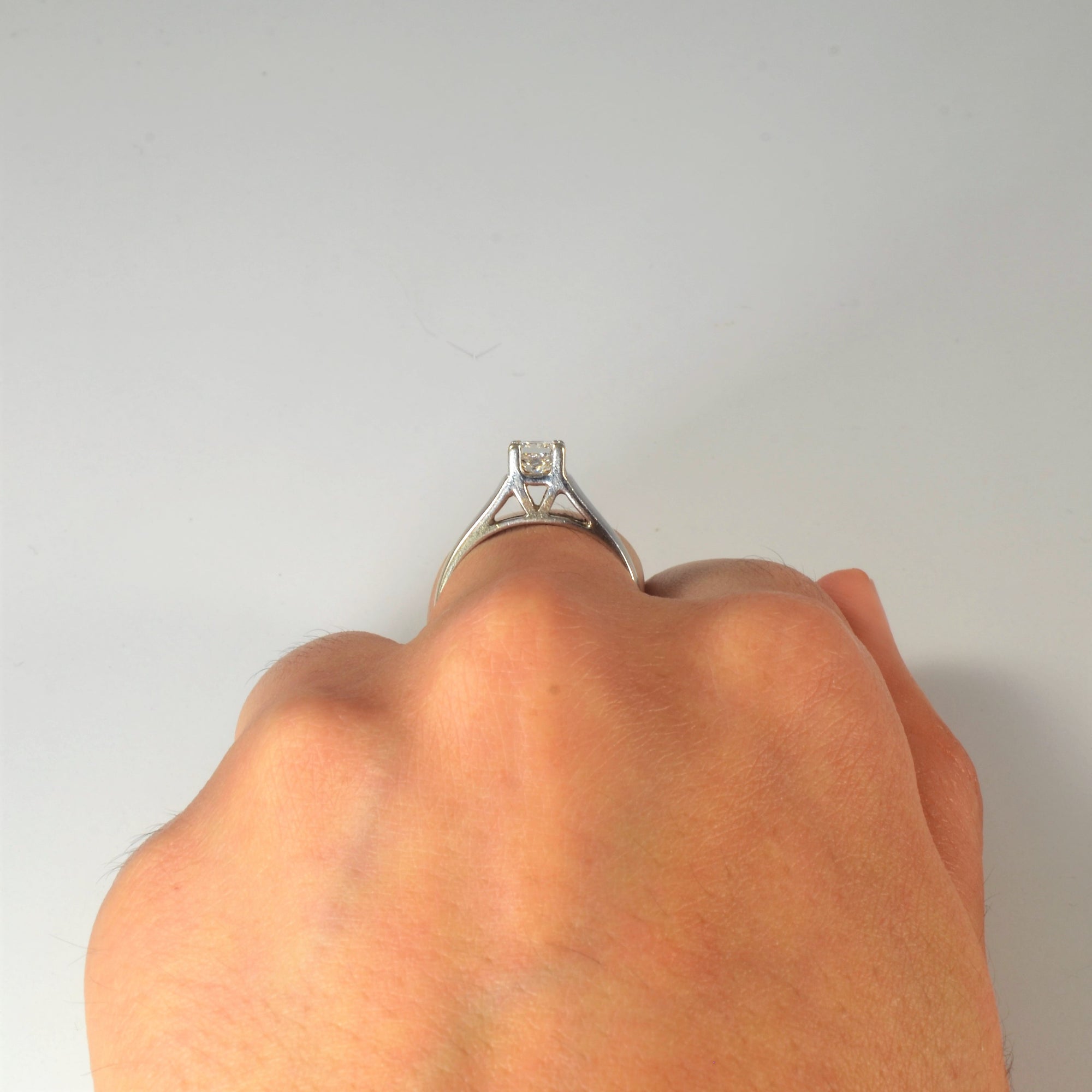 Princess Diamond Solitaire Engagement Ring | 0.45ct | SZ 6.25 |