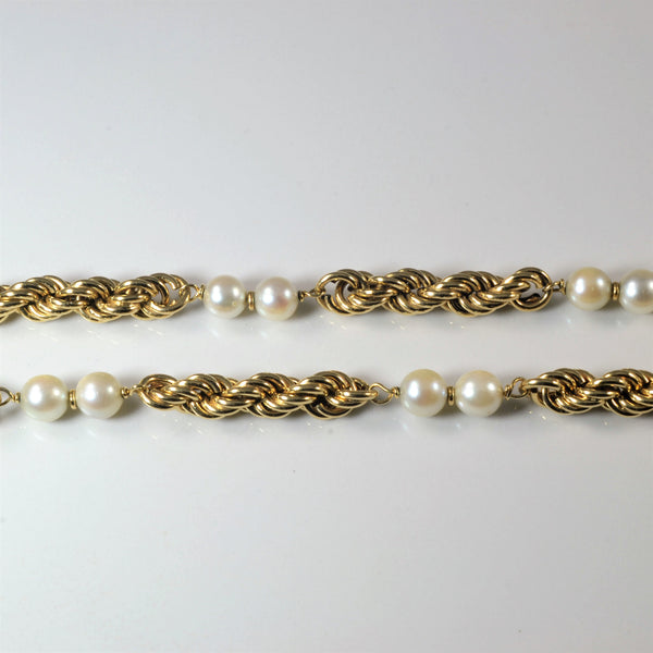 Pearl Rope Chain Necklace | 15