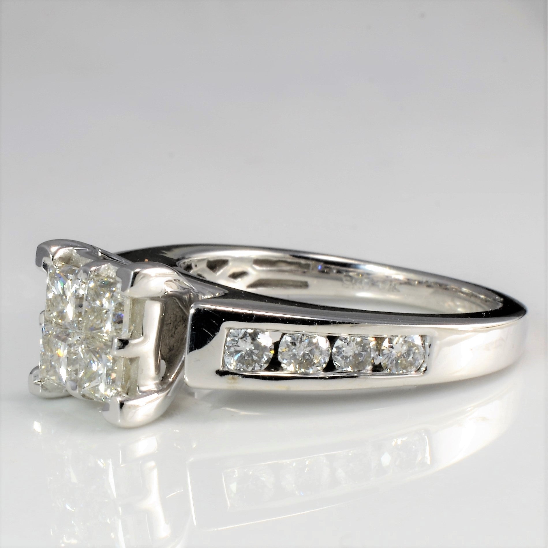 Tapered Diamond Engagement Ring | 1.24 ctw, SZ 7 |