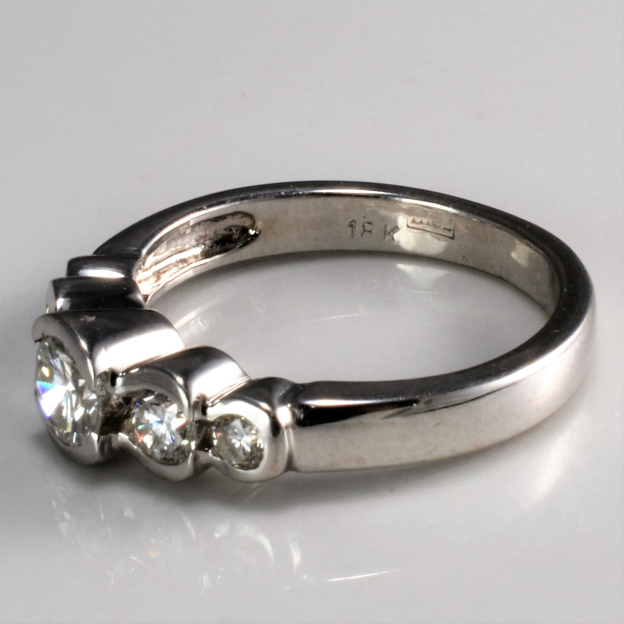 Five Stone Semi Bezel Diamond Engagement Ring | 0.65 ctw, SZ 5.75 |