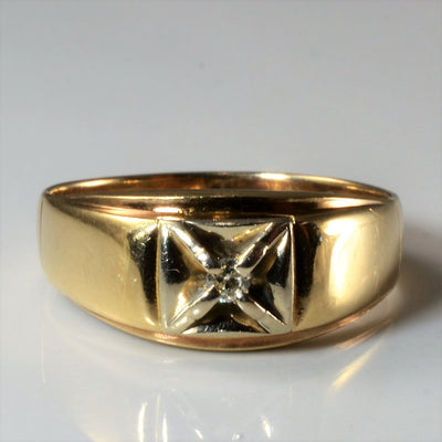 Tapered Diamond Band | 0.05ct | SZ 9.5 |