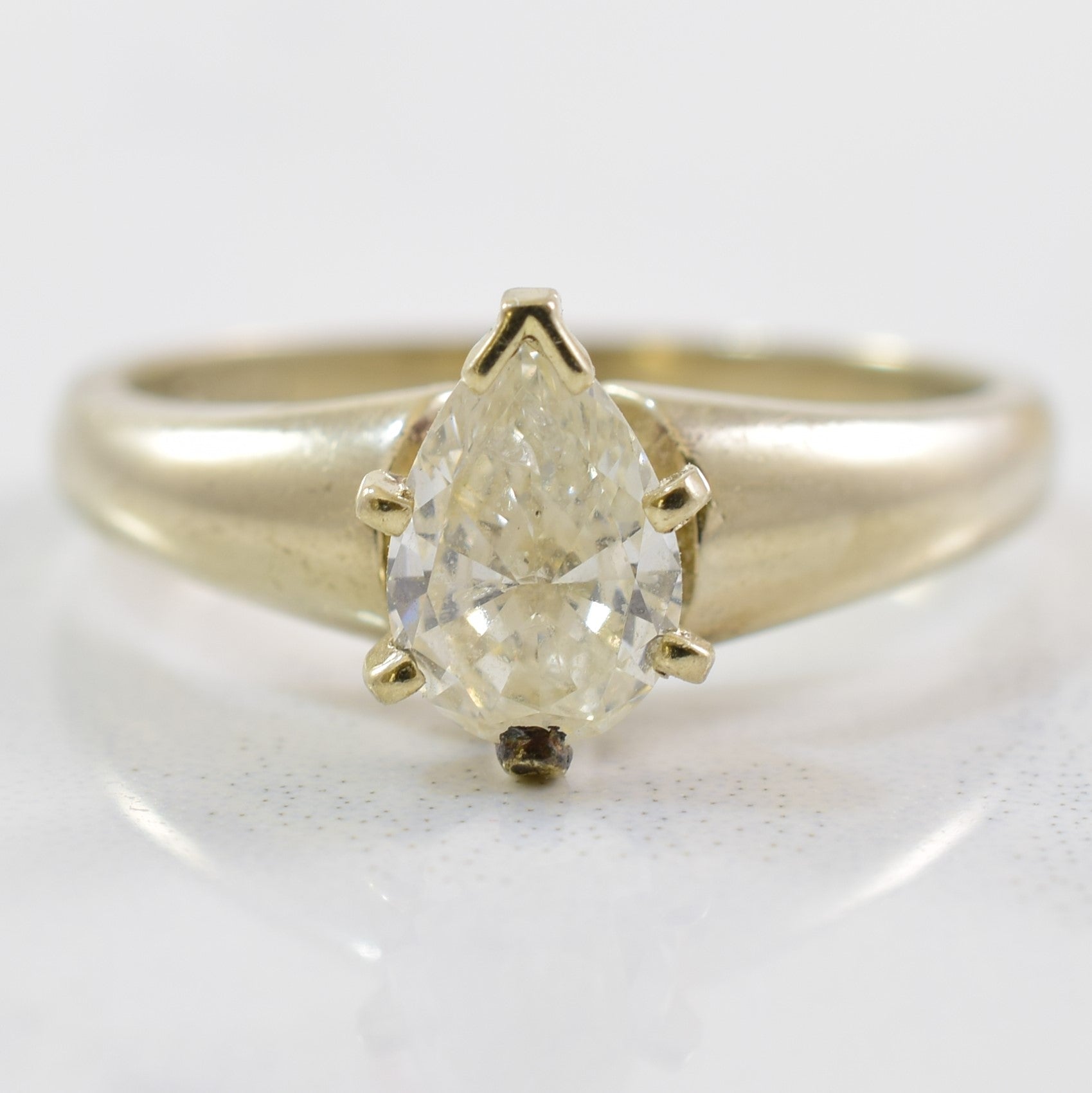 Pear Cut Solitaire Diamond Ring | 0.62ct | SZ 5.75 |