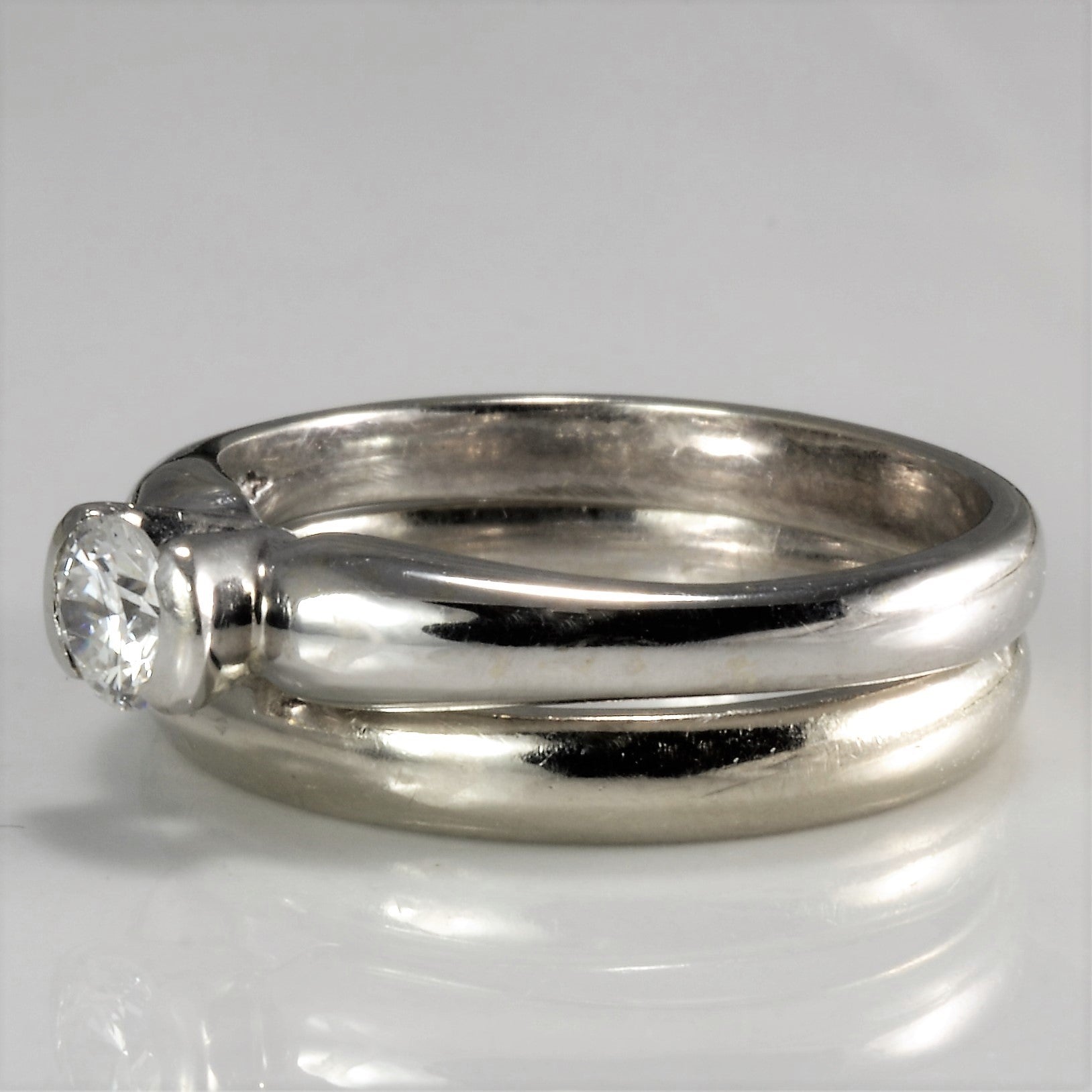 Solitaire Diamond Engagement Ring | 0.26 ct, SZ 5.5-6 |