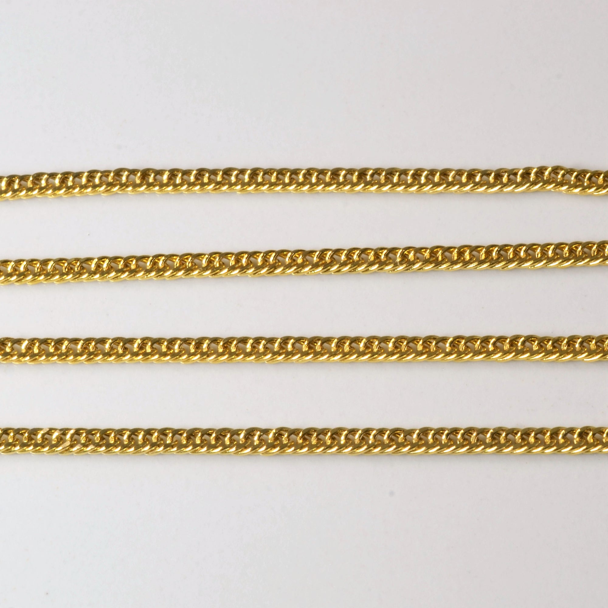 18k Yellow Gold Curb Chain | 16