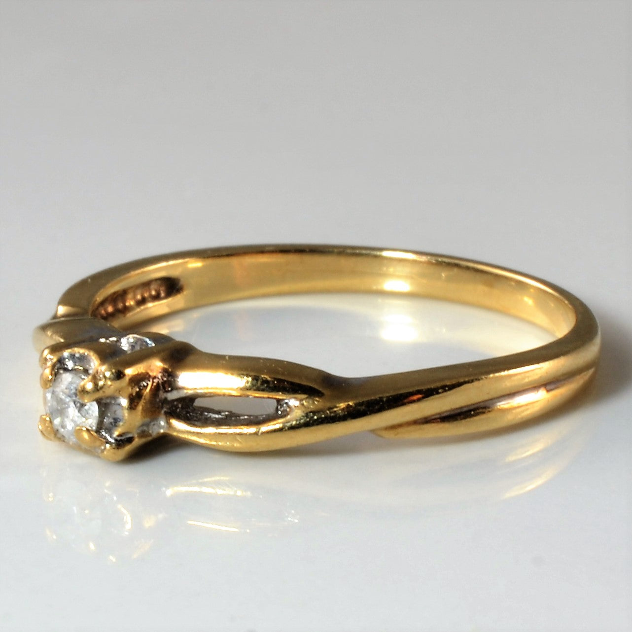 Split Shank Diamond Promise Ring | 0.04ct | SZ 7 |