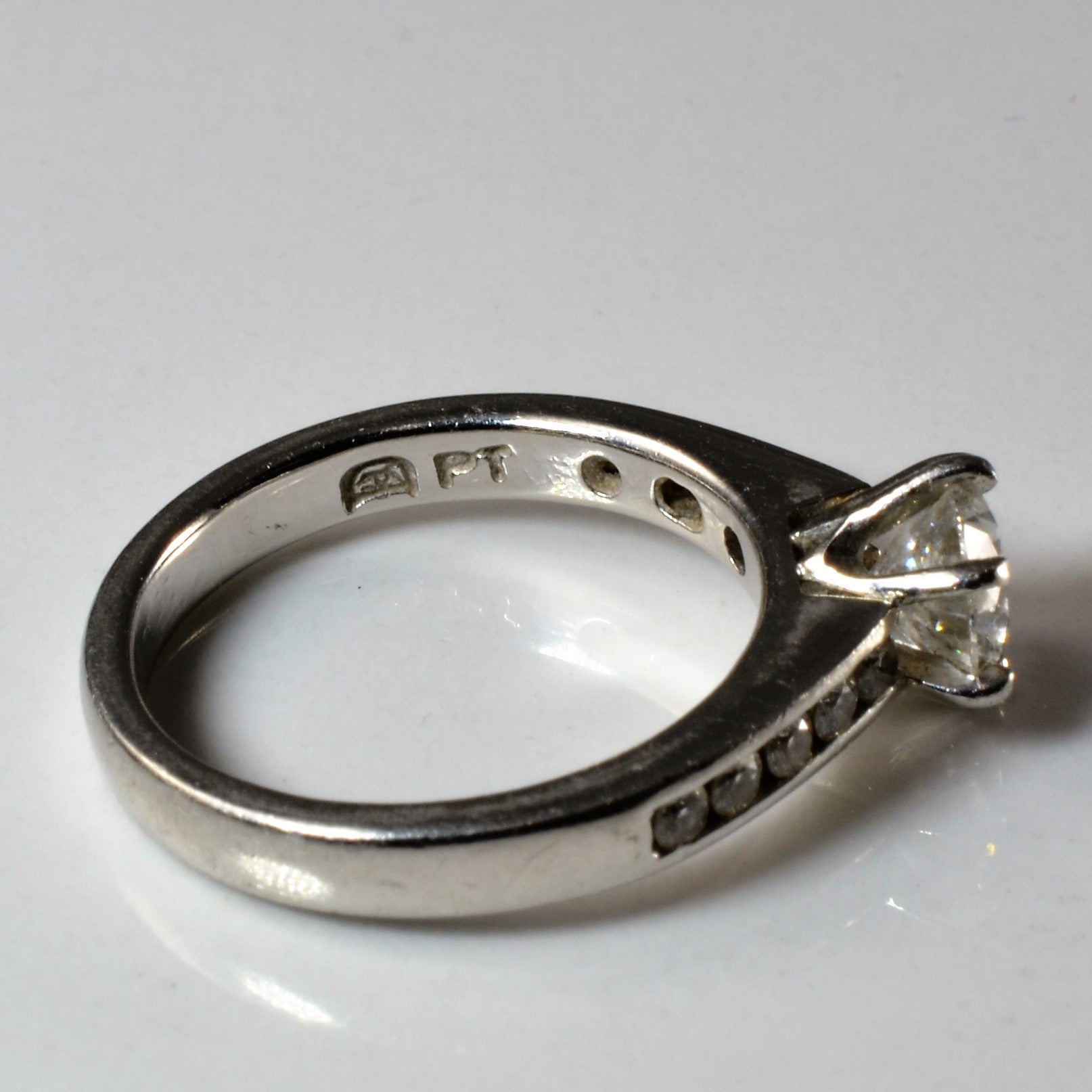 Channel Detailed Six Prong Diamond Ring | 0.89ctw | SZ 5 |