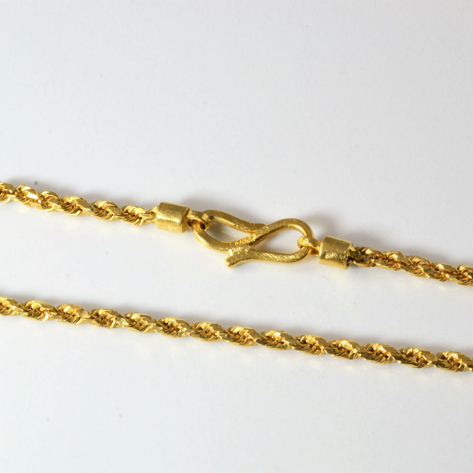 22k Yellow Gold Rope Chain |