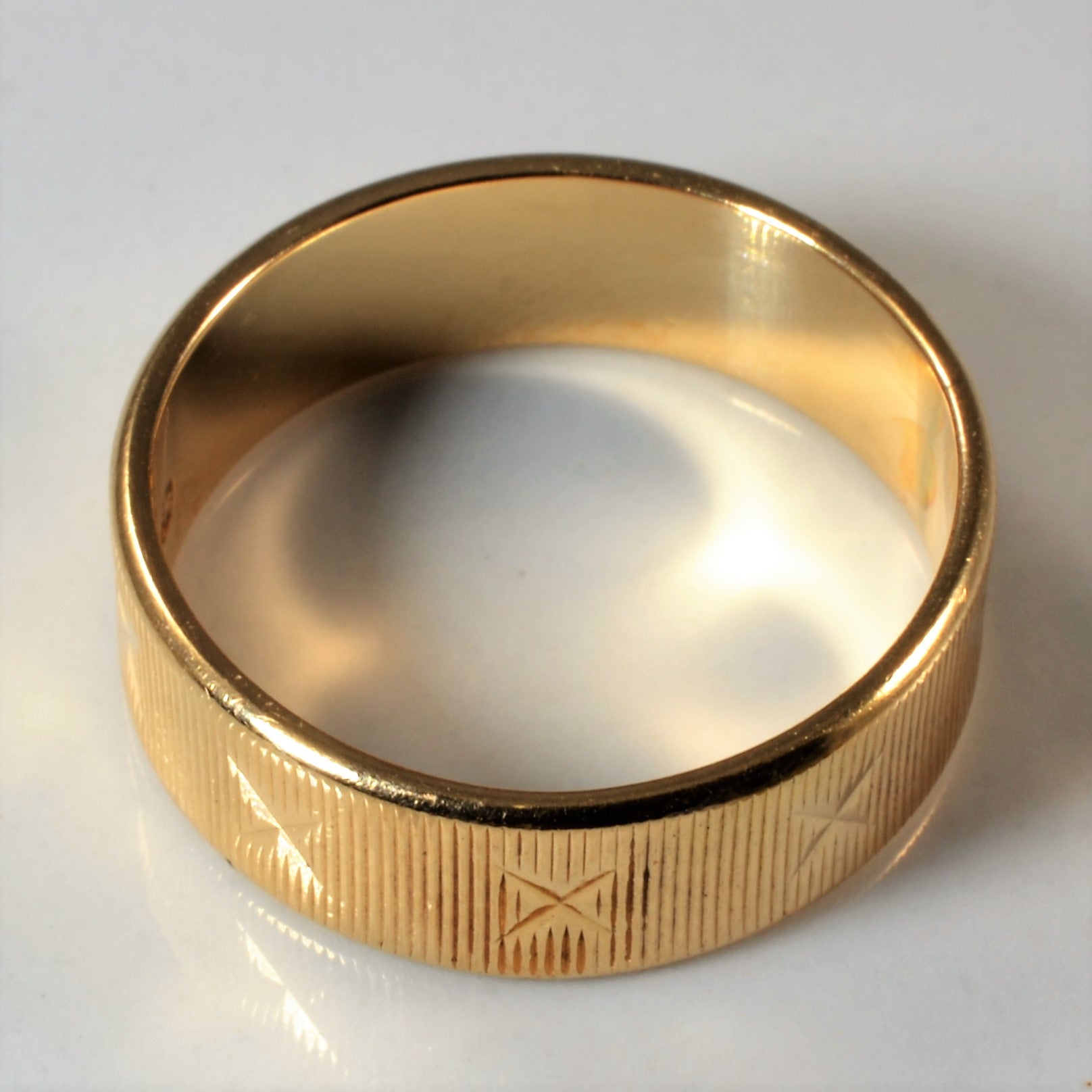 Textured Gold Band | SZ 7 |