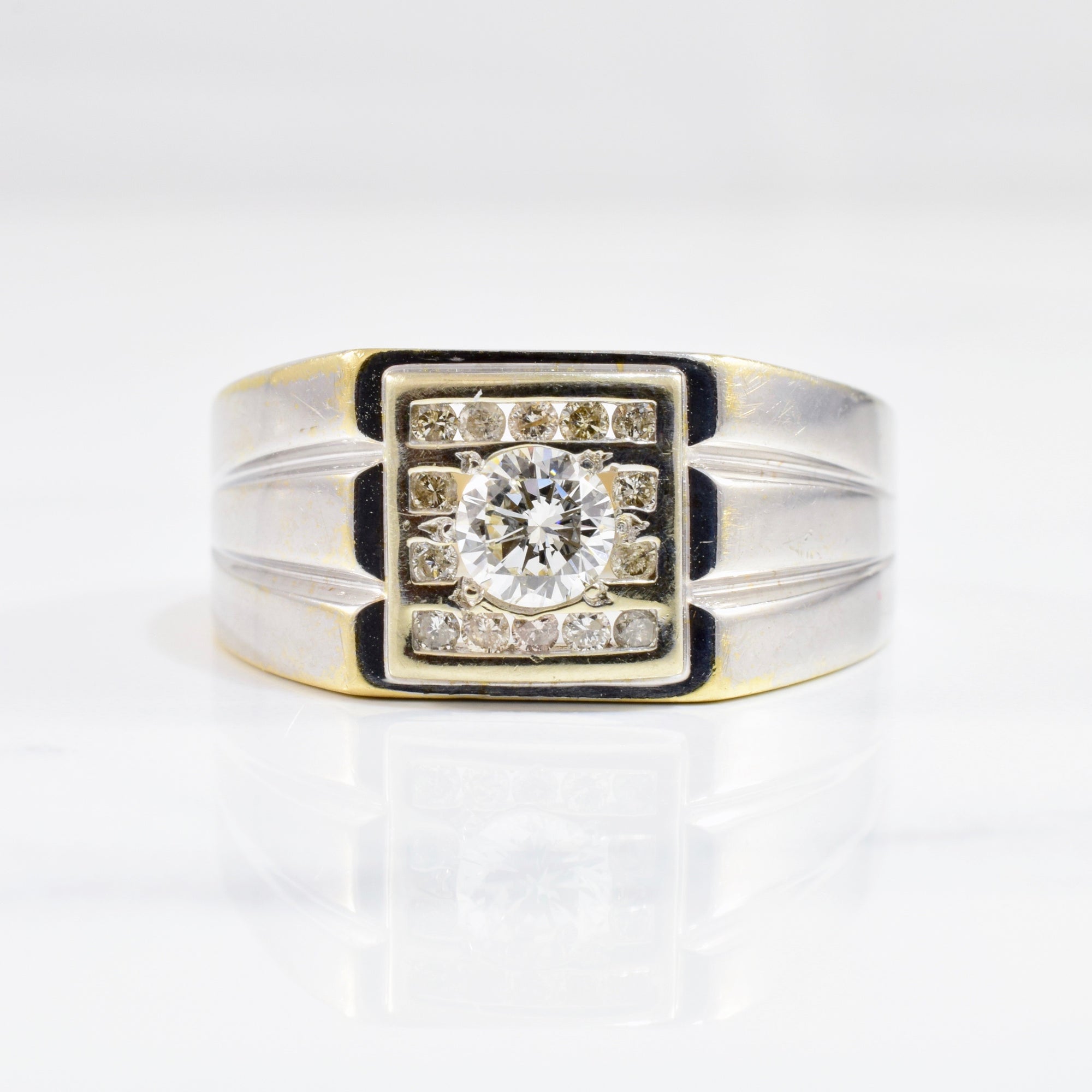 Solitaire Diamond Band | 0.62 ctw SZ 10.75 |