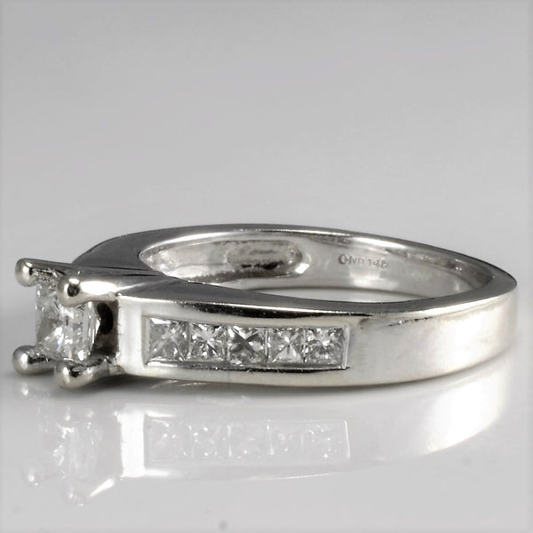 Princess Cut Diamond Engagement Ring | 0.58 ctw, SZ 5.5 |