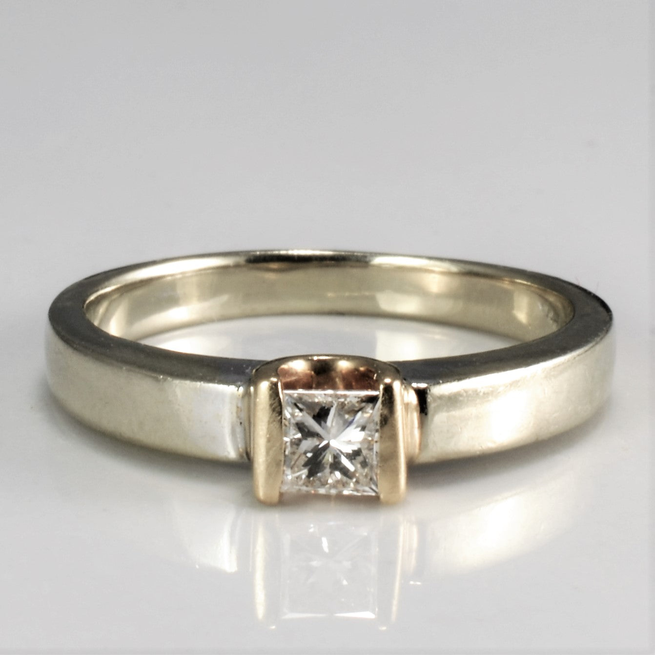 Semi Bezel Princess Diamond Ring | 0.17 ct, SZ 4.5 |