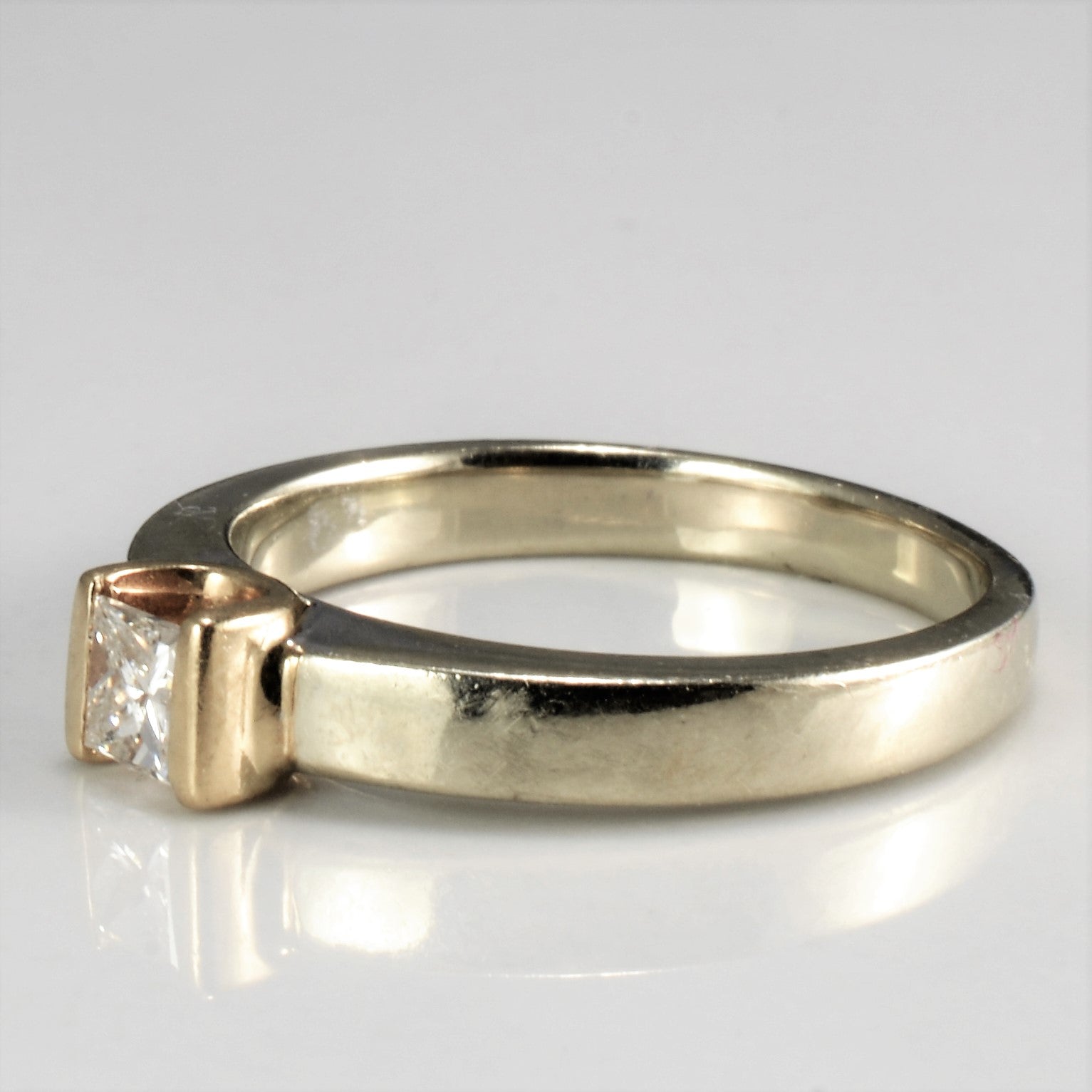 Semi Bezel Princess Diamond Ring | 0.17 ct, SZ 4.5 |