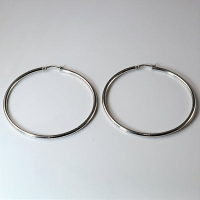 Plain Hoop Earrings