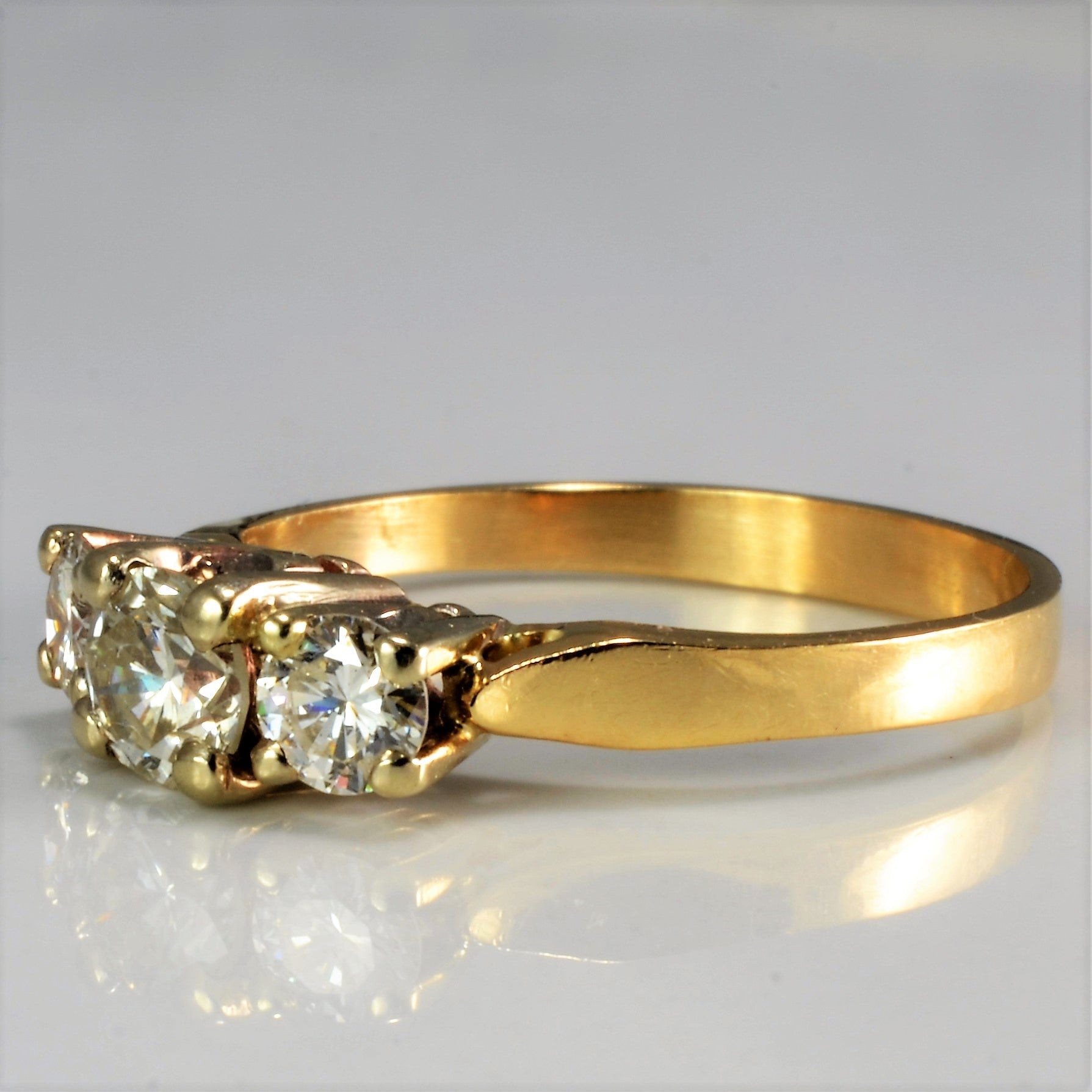 Three Stone Diamond Engagement Ring | 0.70 ctw, SZ 6.5 |