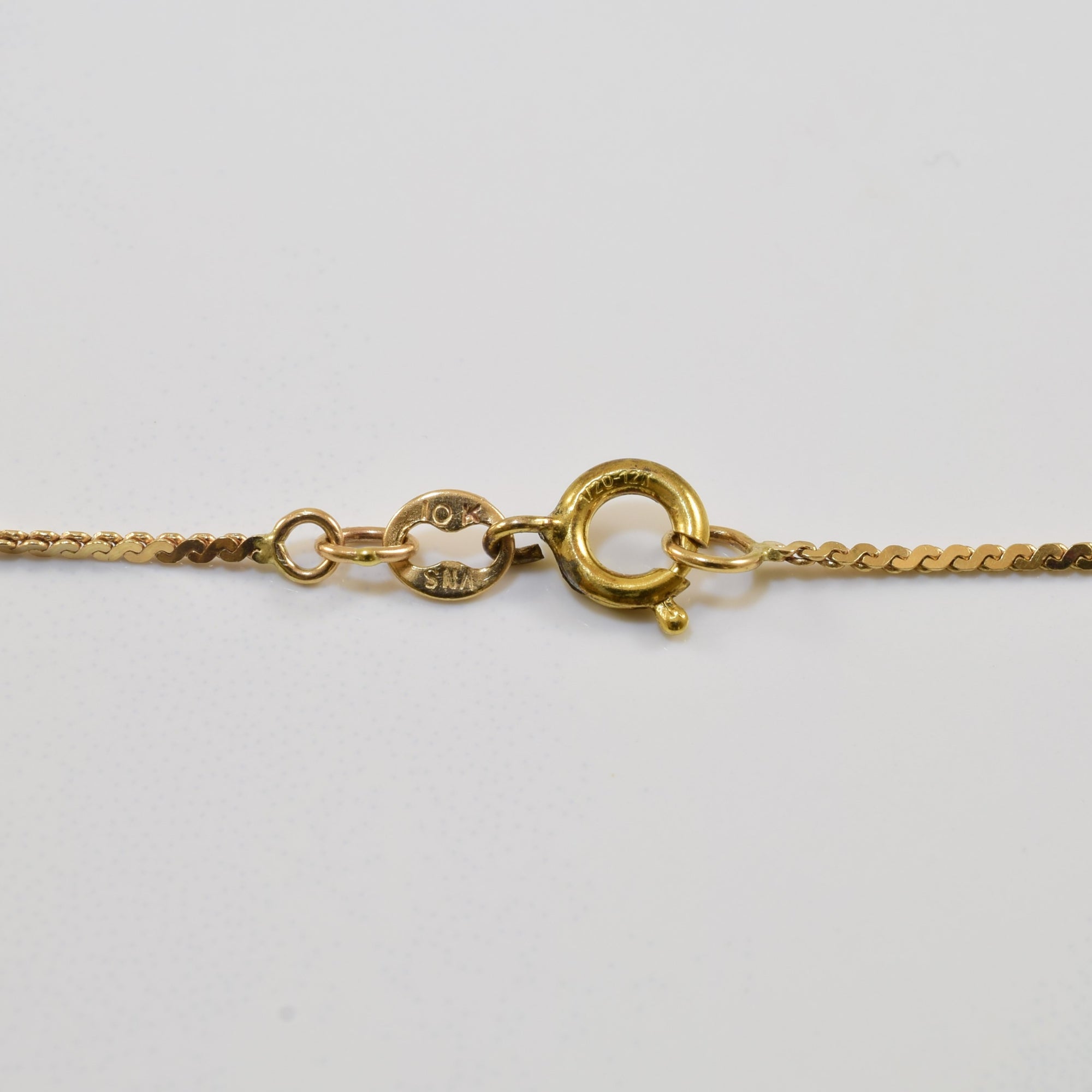 10k Yellow Gold Fine Serpentine Chain | 15