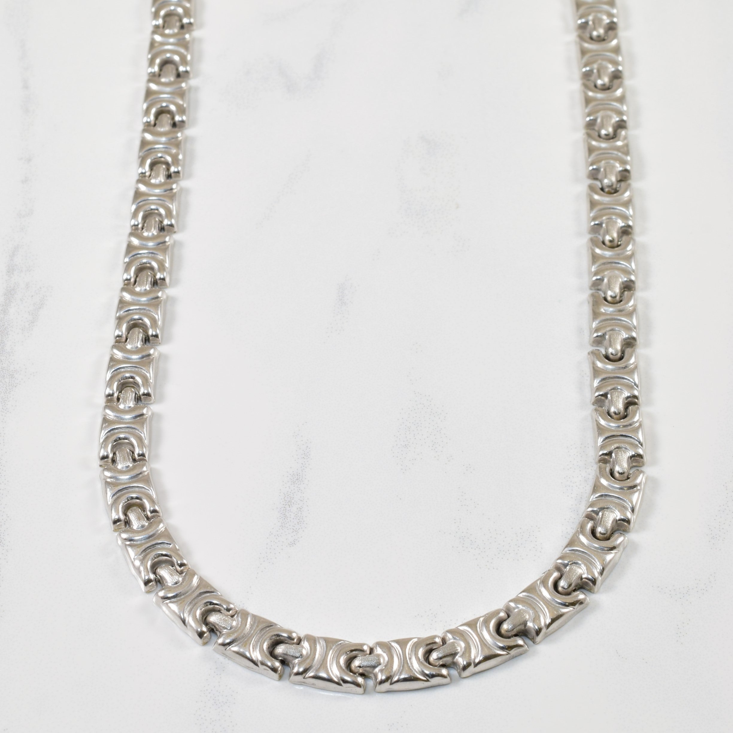 14k White Gold Fancy Chain | 17" |