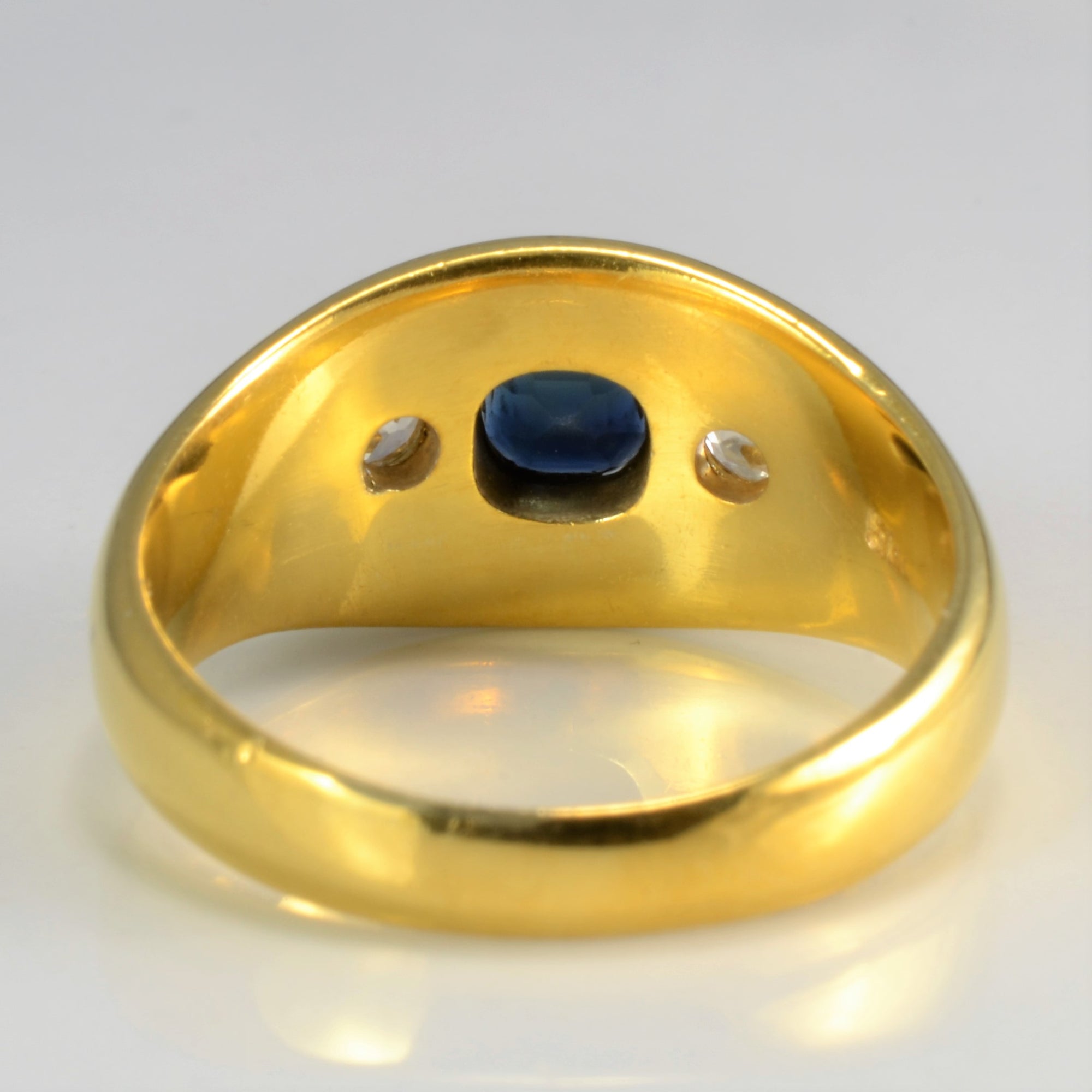Early 1900's Diamond & Sapphire Ring | 0.30 ctw, SZ 8.25 |