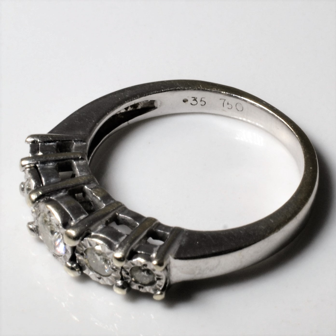 Five Stone Illusion Set Diamond Ring | 0.35ctw | SZ 6.5 |