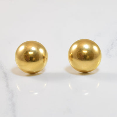 Large Dome Stud Earrings |