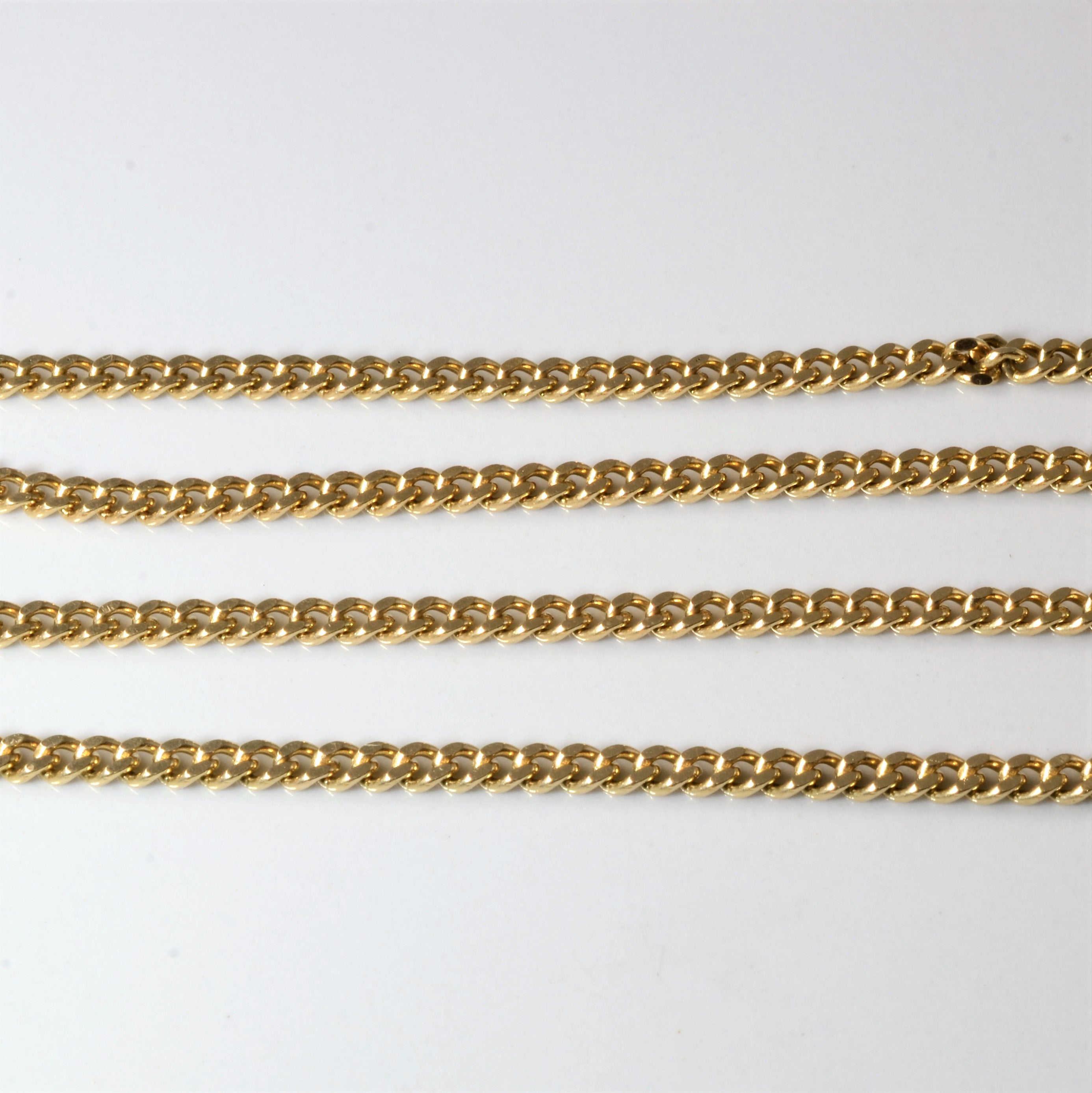 10k Yellow Gold Curb Chain | 20"|