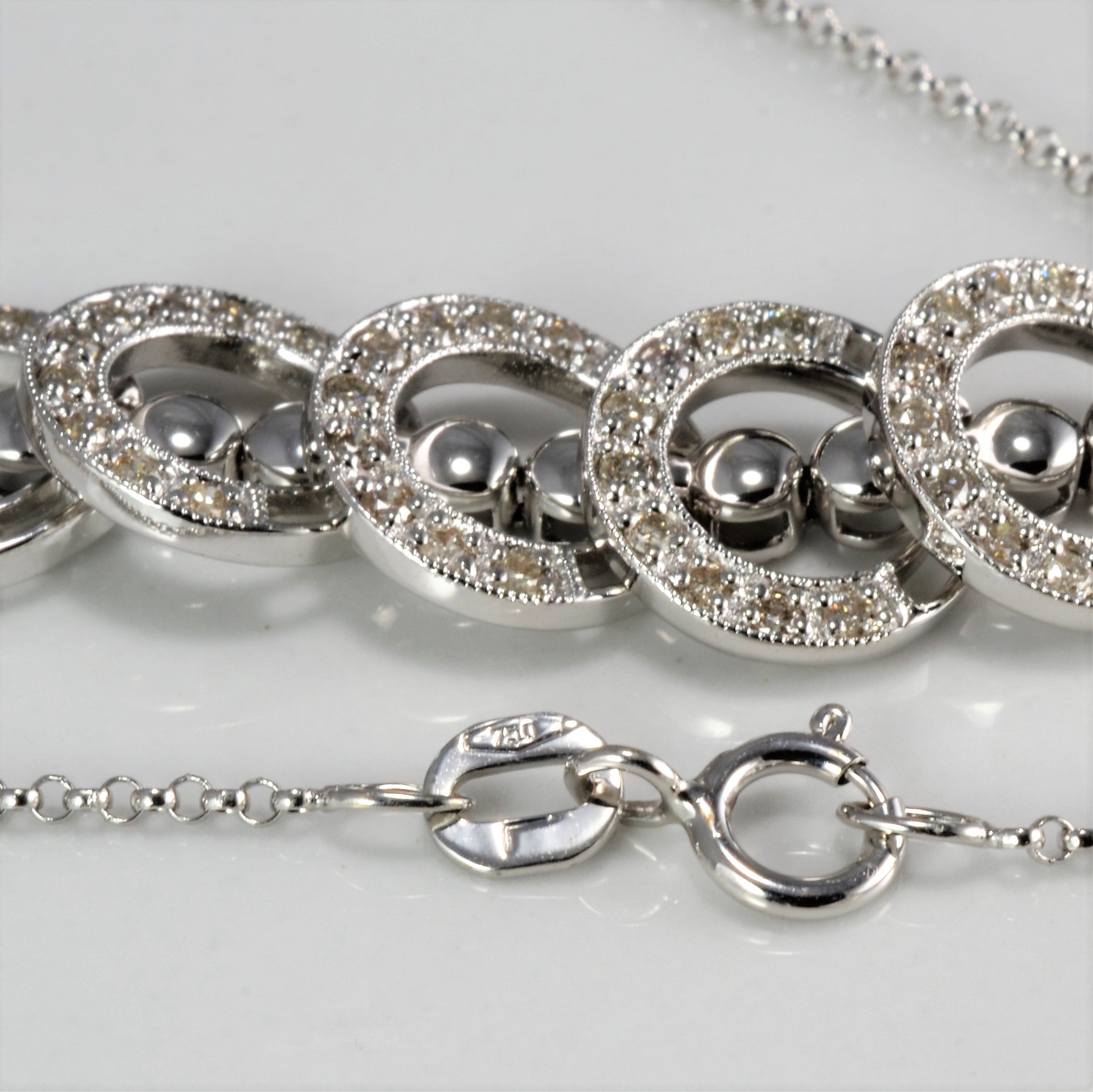 Multi Linked Diamond Necklace | 0.45 ctw, 15.5''|