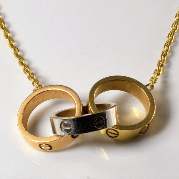 'Cartier' Inspired Gold Necklace | 16