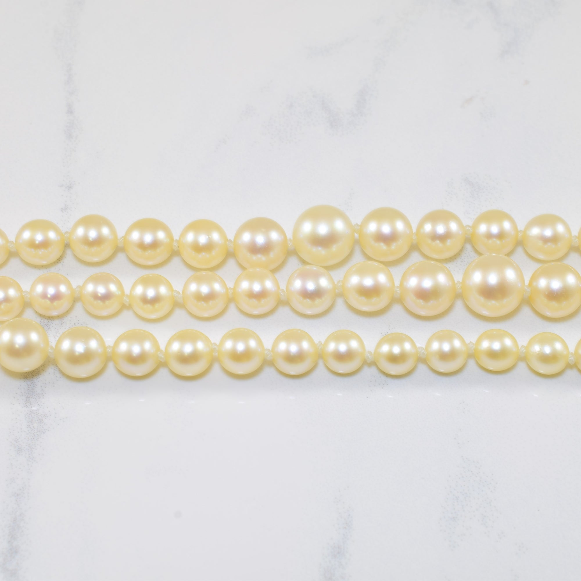 Three Strand Graduated Pearl Necklace | 20