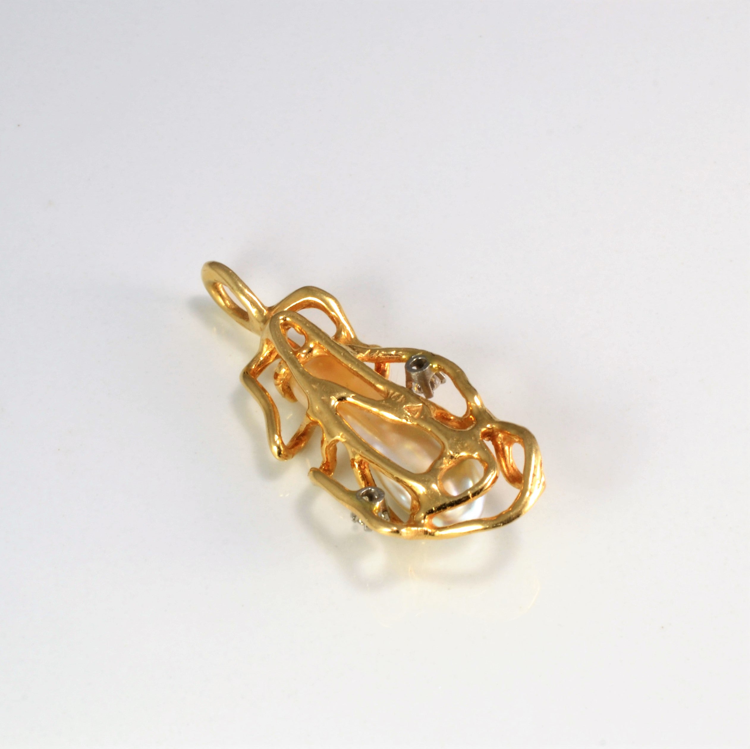 Pearl 7 Diamond Drop Pendant | 0.10 ctw |
