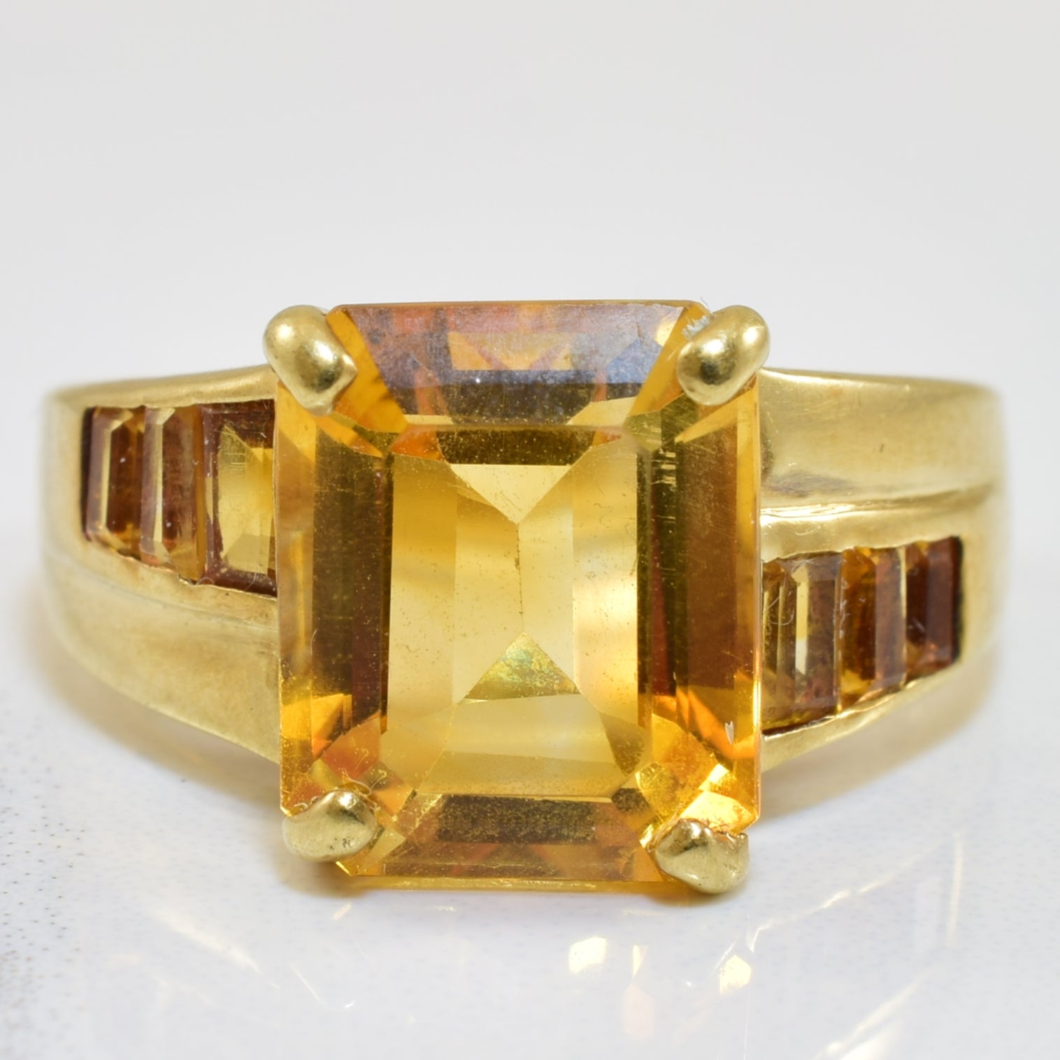 Bypass Citrine Ring | 4.25ctw | SZ 6.75 |