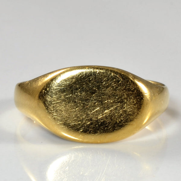 1920s Yellow Gold Signet Ring | SZ 8.25 |