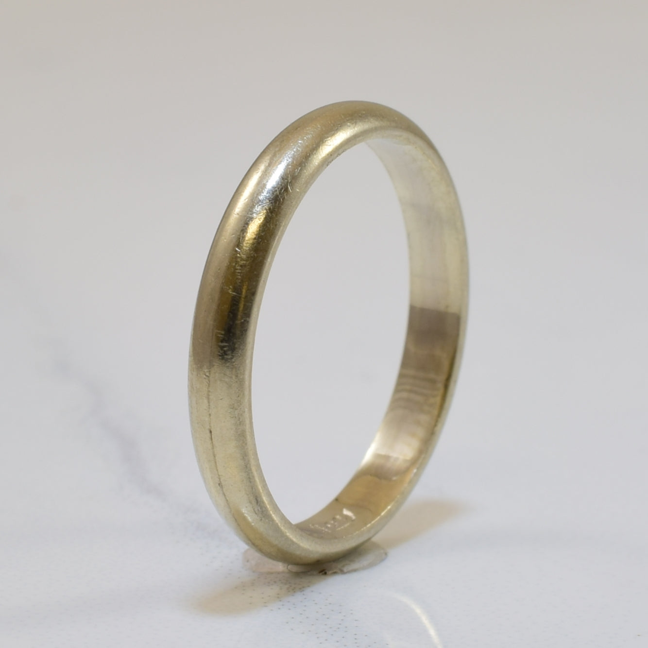 Alliance en or blanc 14 carats | Taille 6 | 
