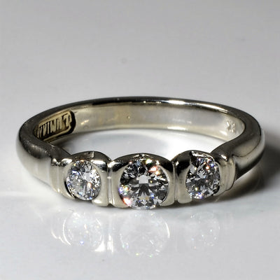 Three Stone Diamond Engagement Ring | 0.52ctw | SZ 7 |