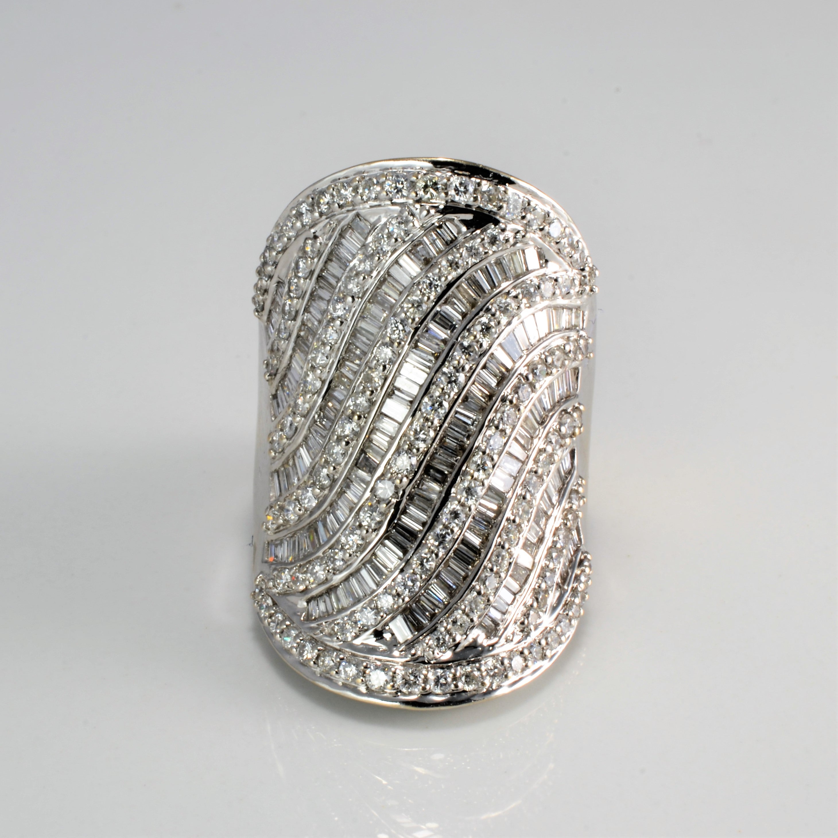 Cluster Set Multi- Diamond Heavy Ring | 3.00 ctw, SZ 8 |